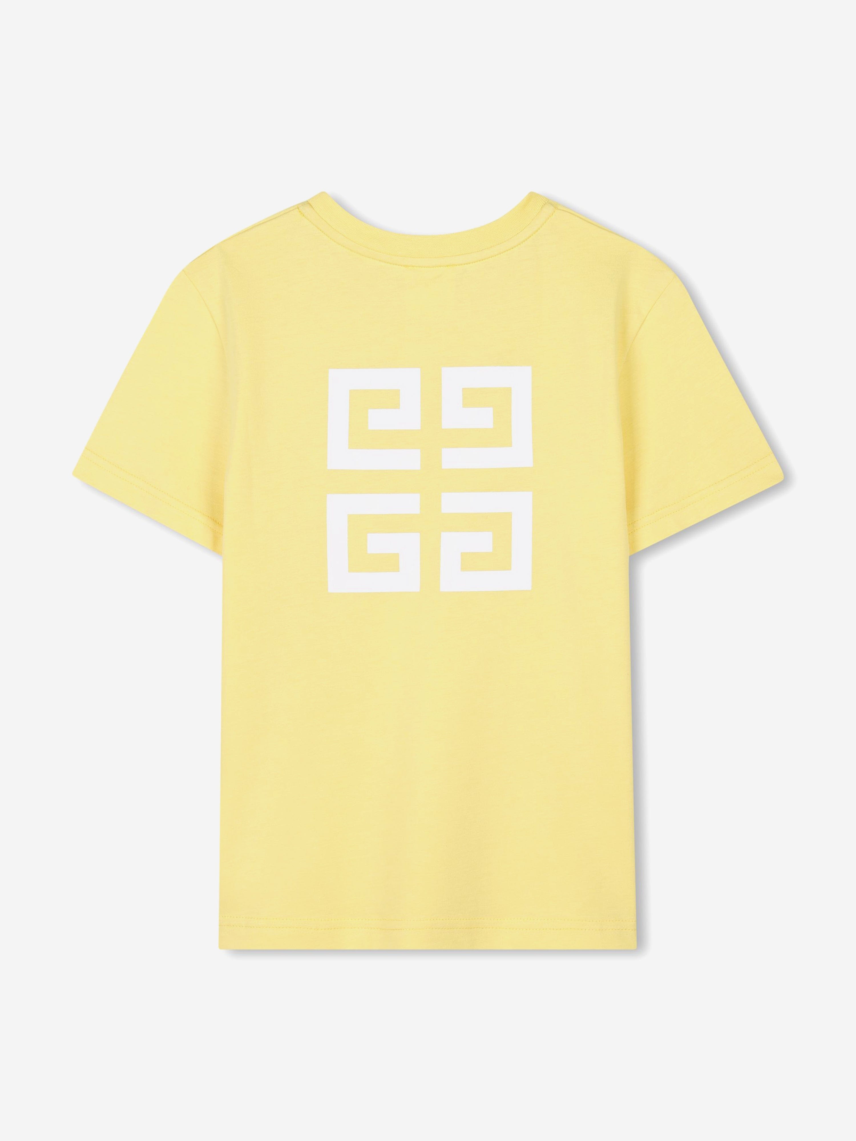 Kids Logo Print T-Shirt in Yellow Cheap Sale Exclusive