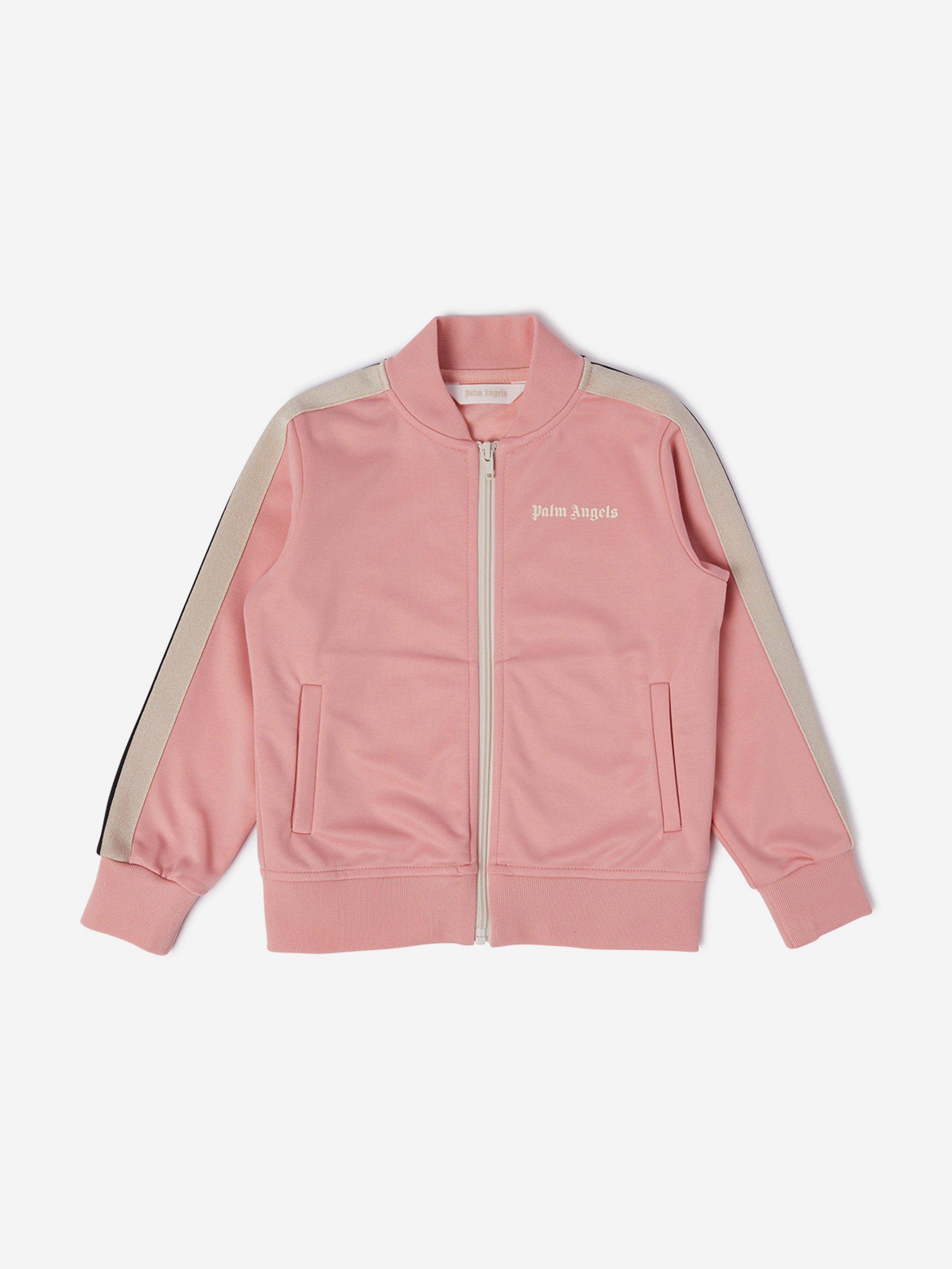Palm Angels Girls Track Jacket in Pink Cheap Good Selling