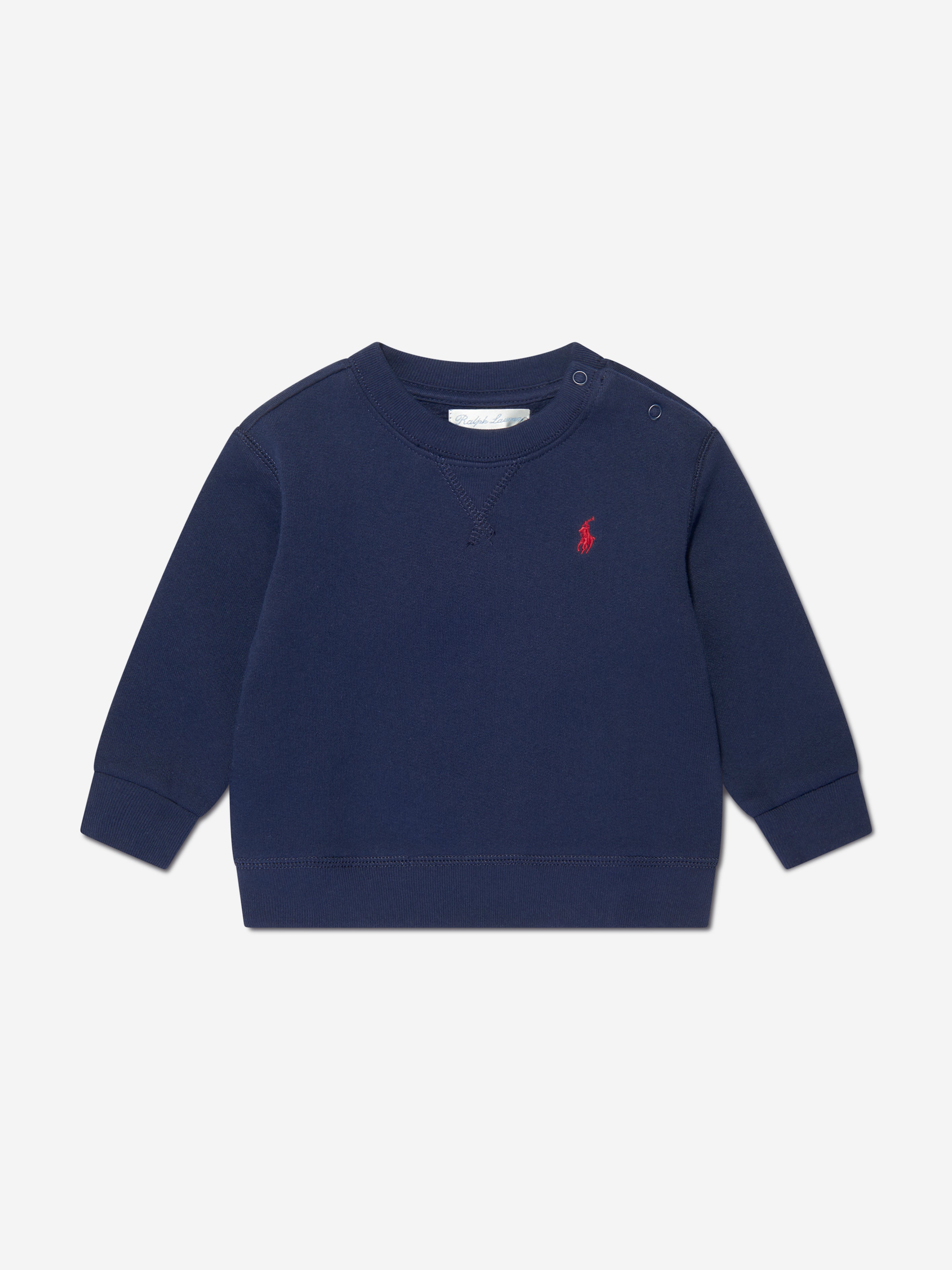 Ralph Lauren Baby Boys Logo Sweatshirt in Navy Outlet Purchase
