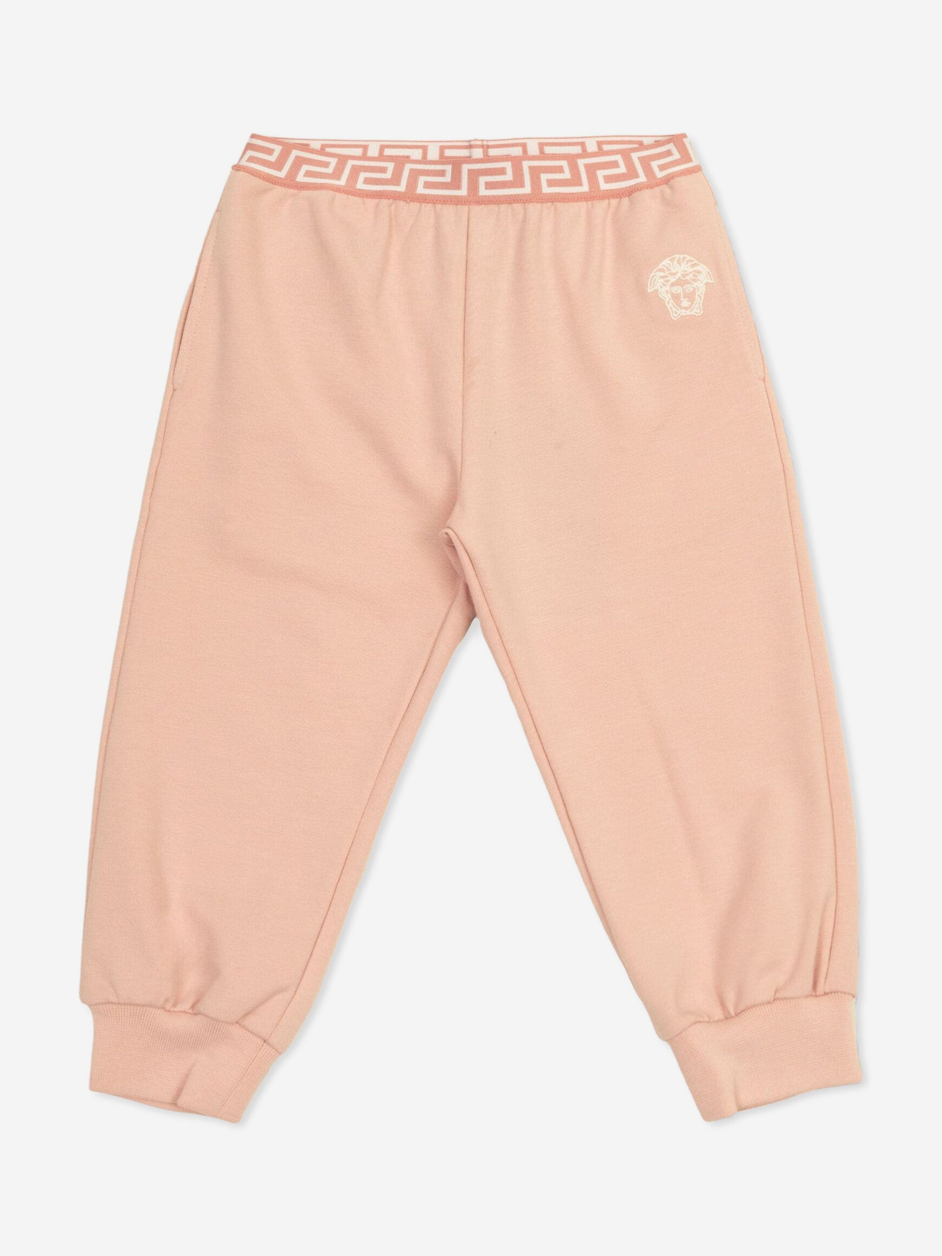 Versace Baby Girls Medusa Logo Joggers in Pink With Mastercard Online