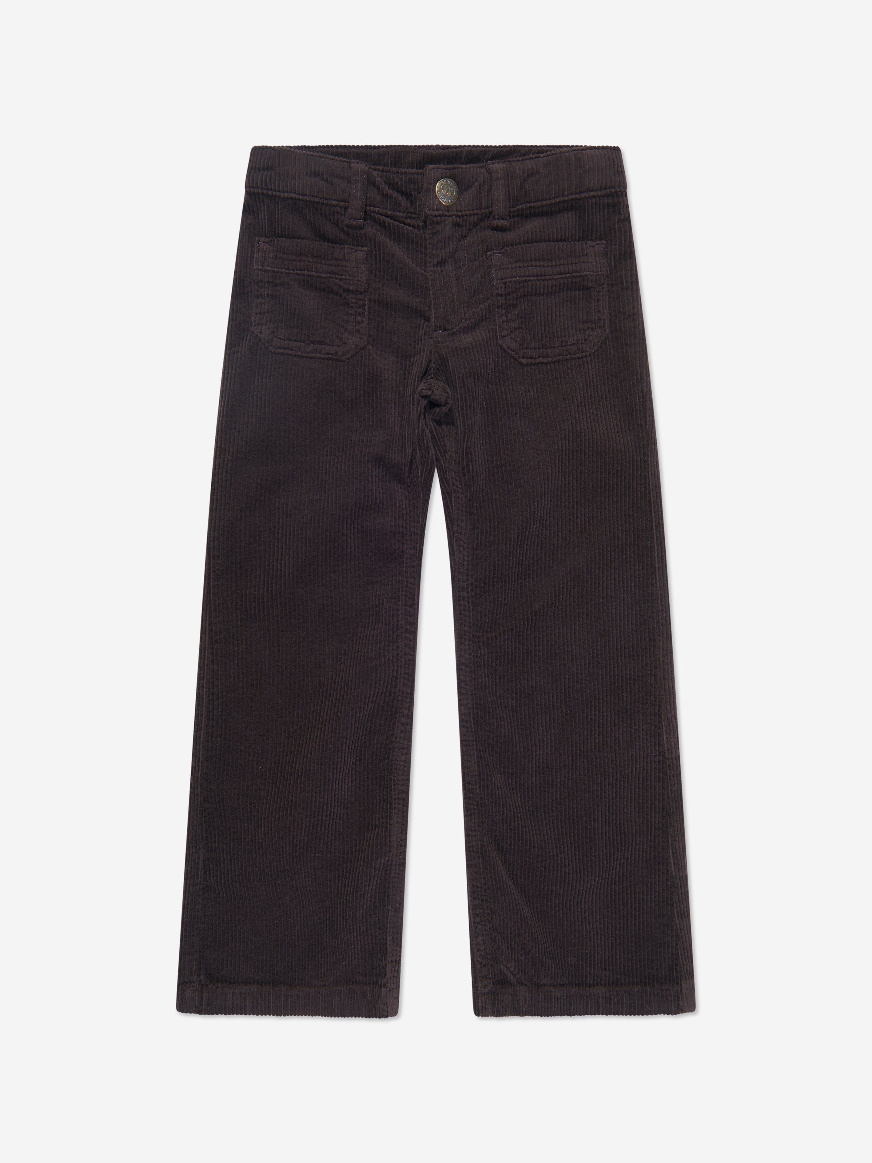 Bonpoint Girls Junon Wide Leg Trousers in Brown Collections Cheap Pice