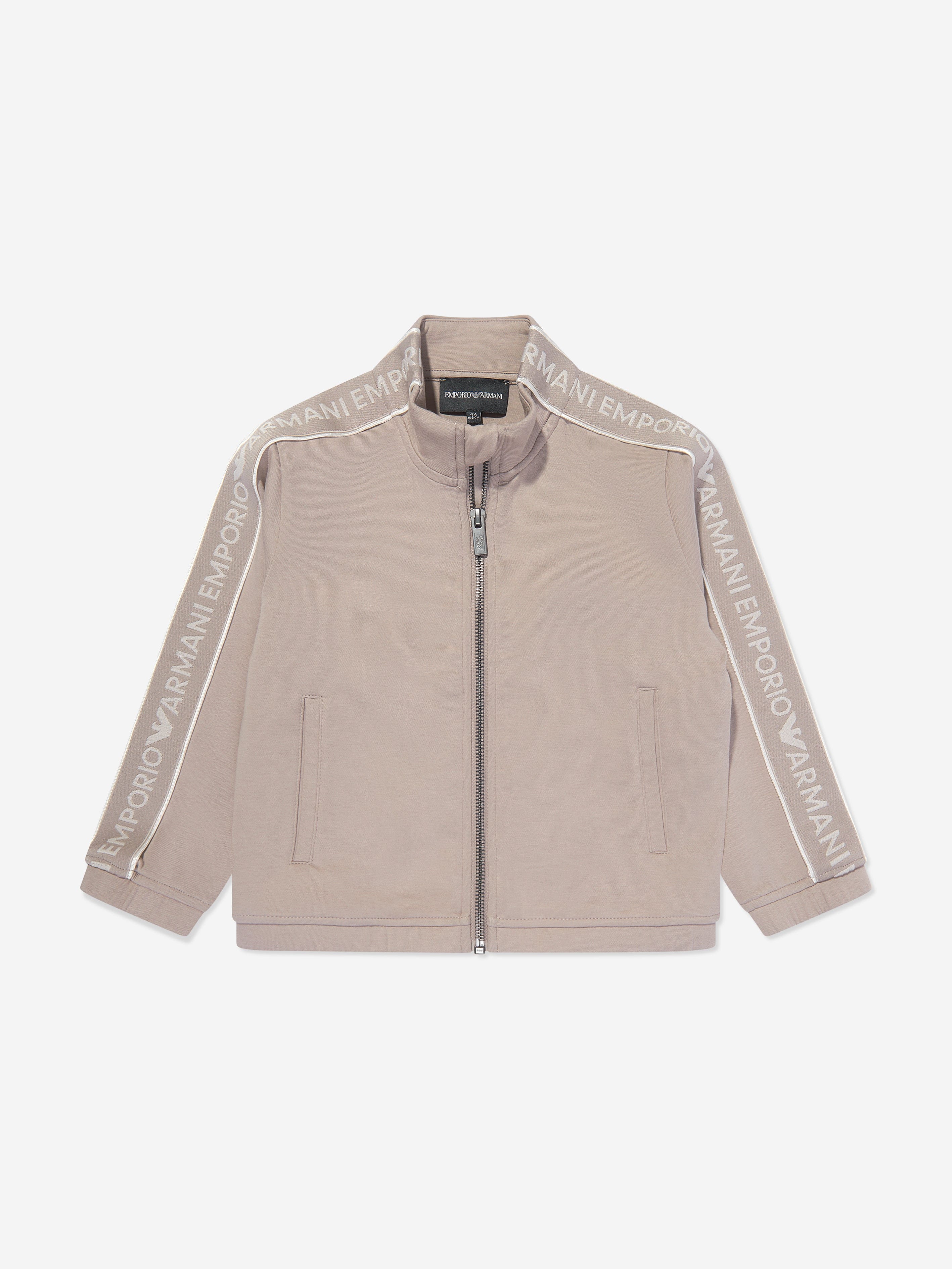 Emporio Armani Boys Track Jacket in Brown Clearance Best Pices