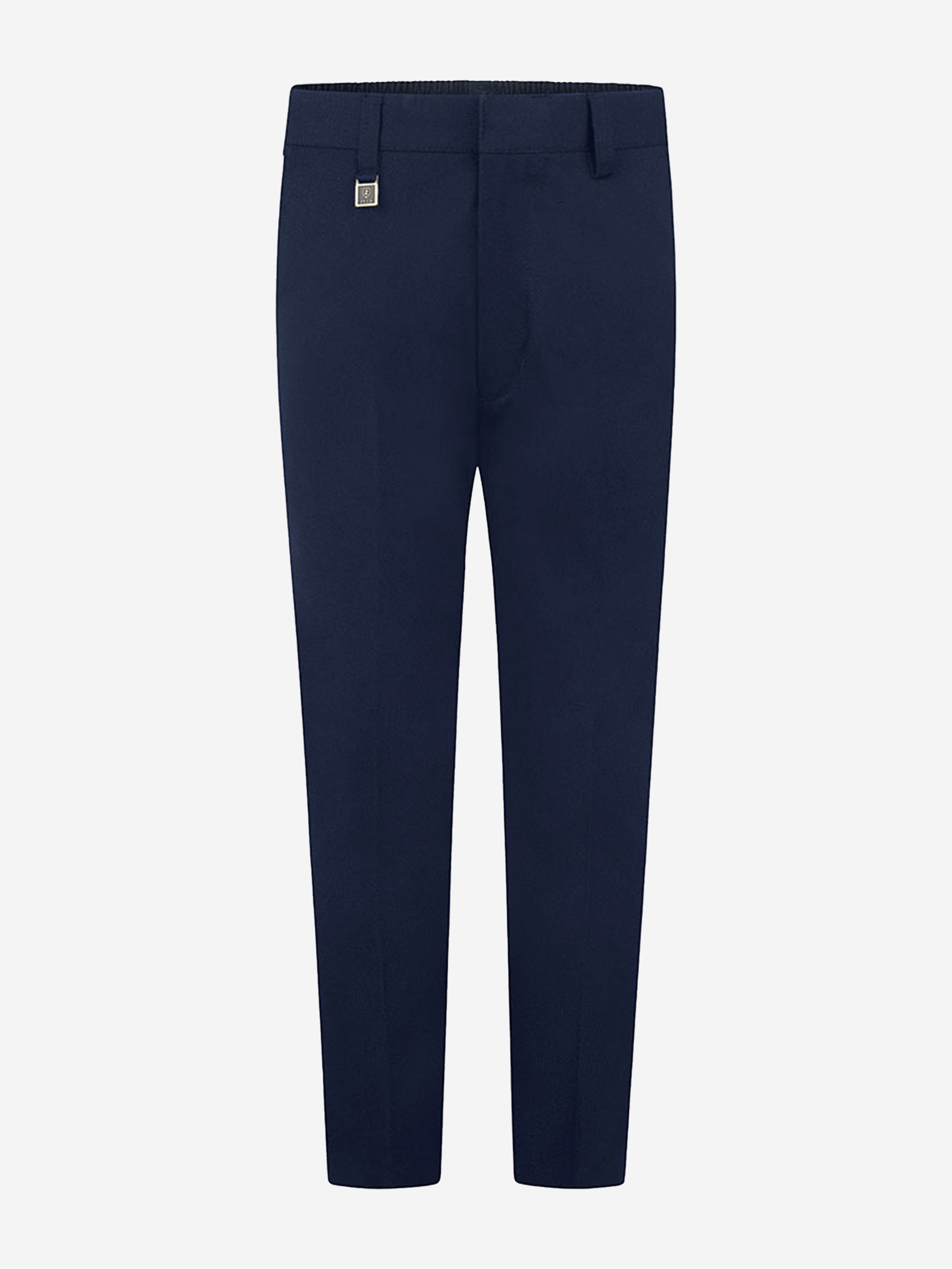 Zeco Boys School Slim Fit Trousers in Navy Discount Great Deals