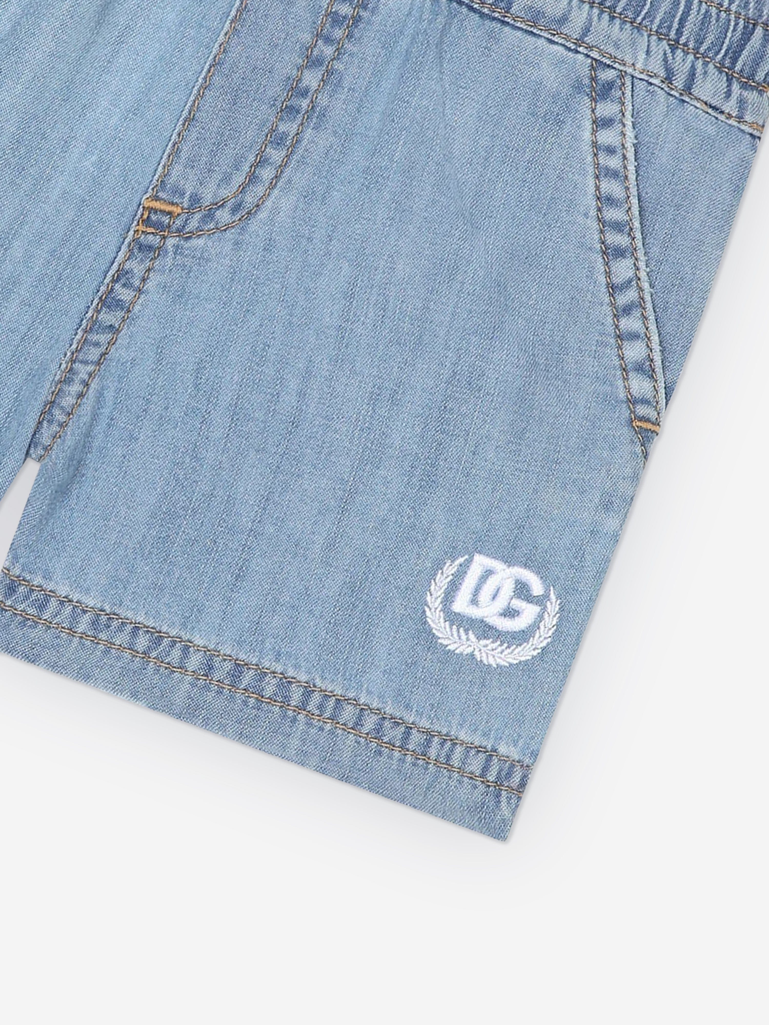 Dolce & Gabbana Baby Boys Chambray Shorts in Blue Cheap Cost