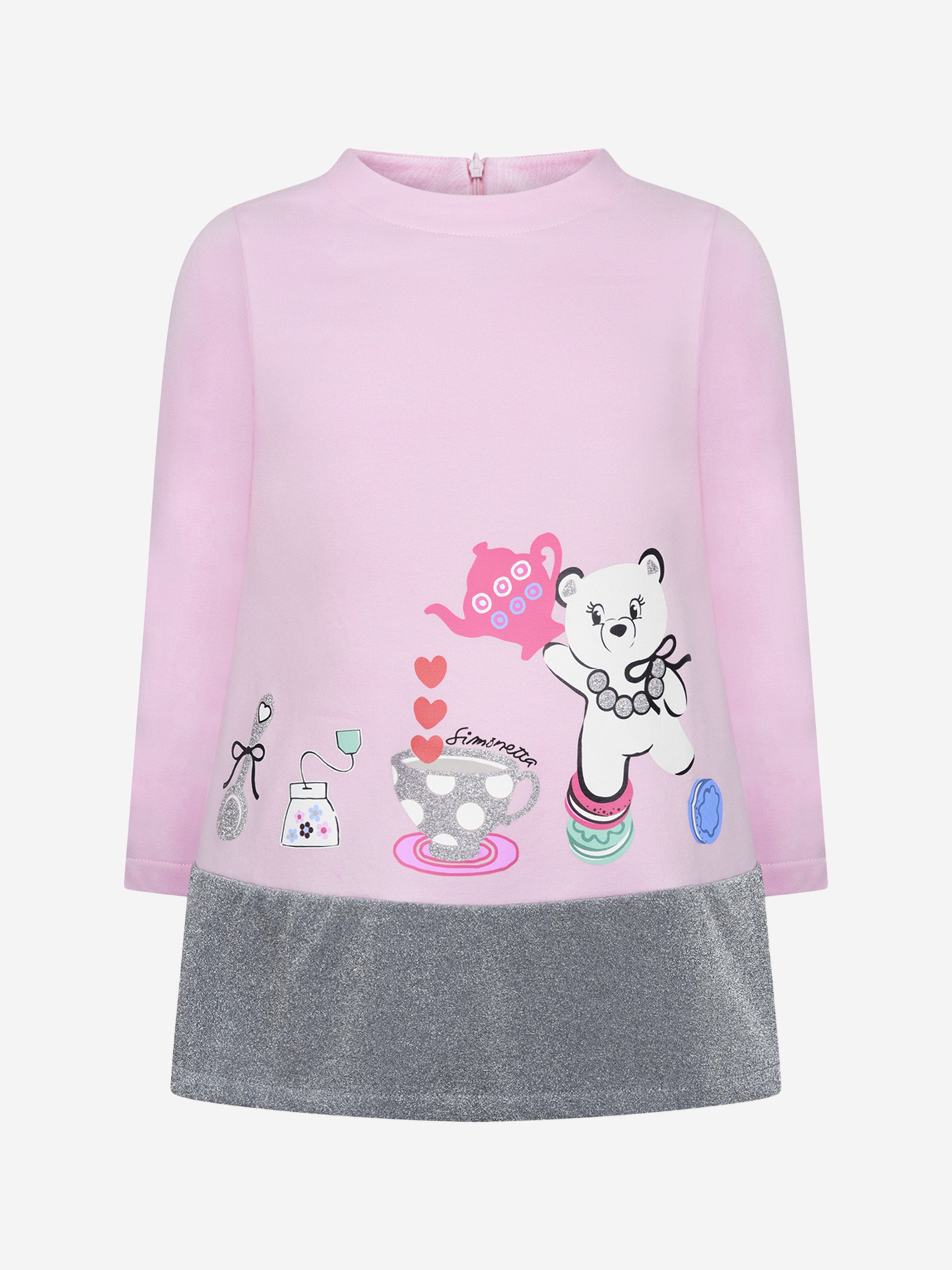 Simonetta Girls & Silver Glitter Dress Factory Outlet Cheap Online
