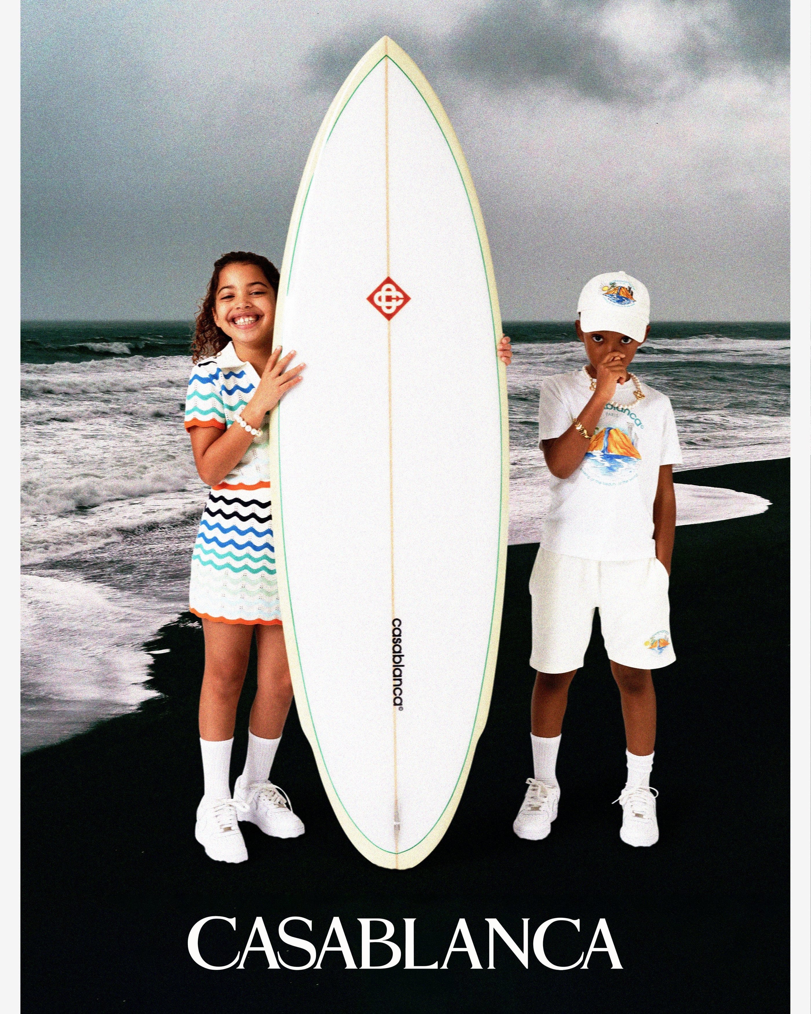 Casablanca Kids Oasis Print T-Shirt in White Buy Cheap Popular