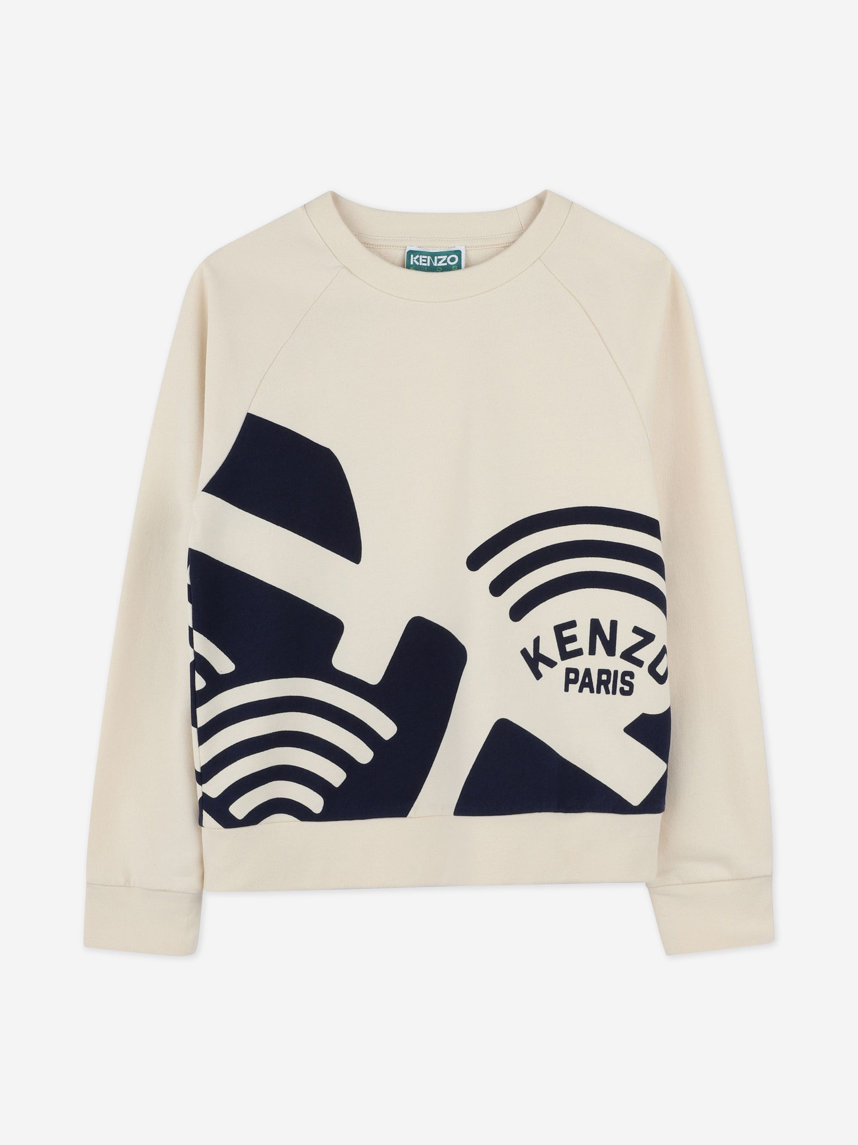 Boys Logo Sweatshirt in Beige Outlet Store Online