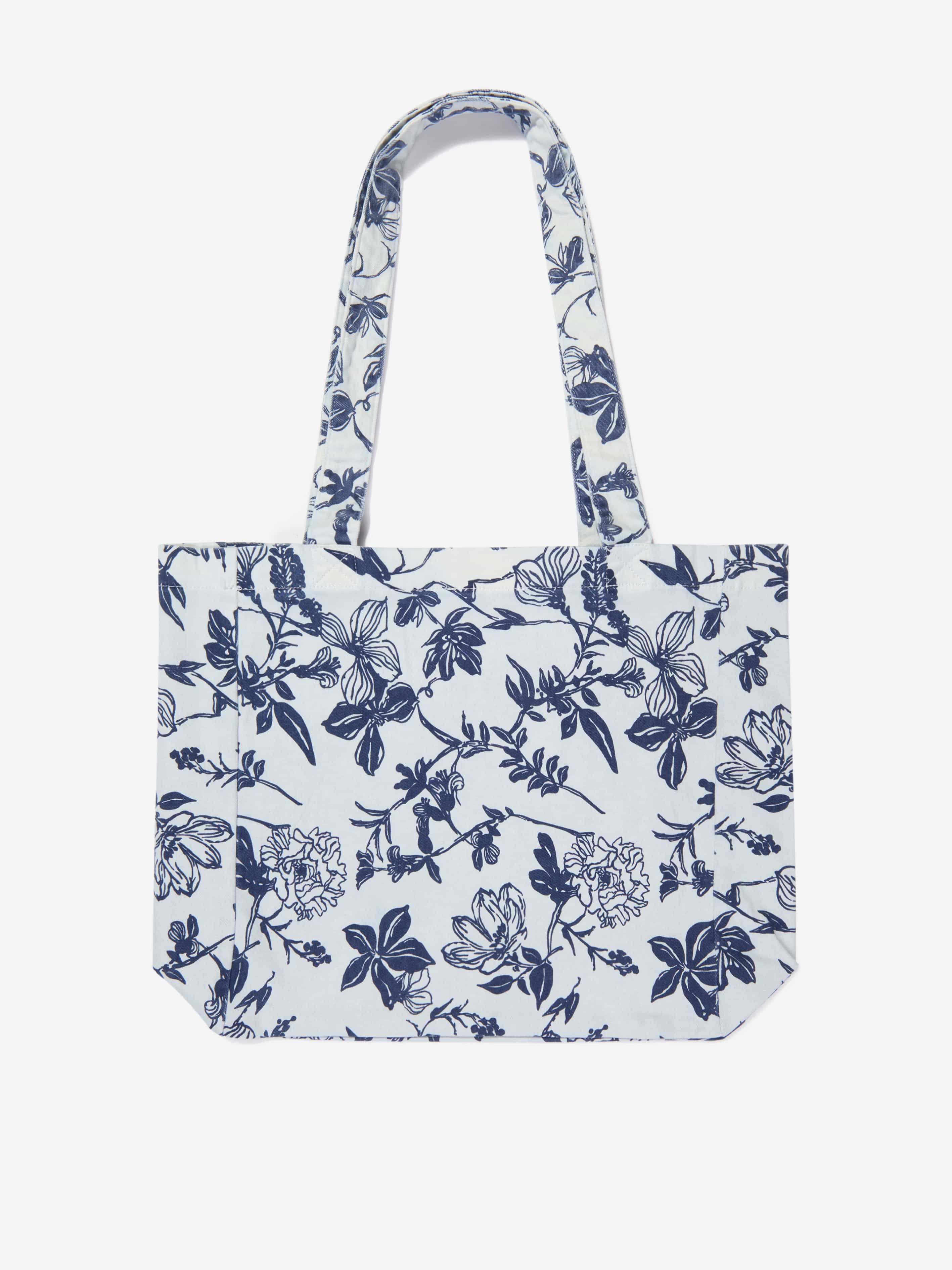 DL1961 Girls Floral Tote Bag in White Discount Professional