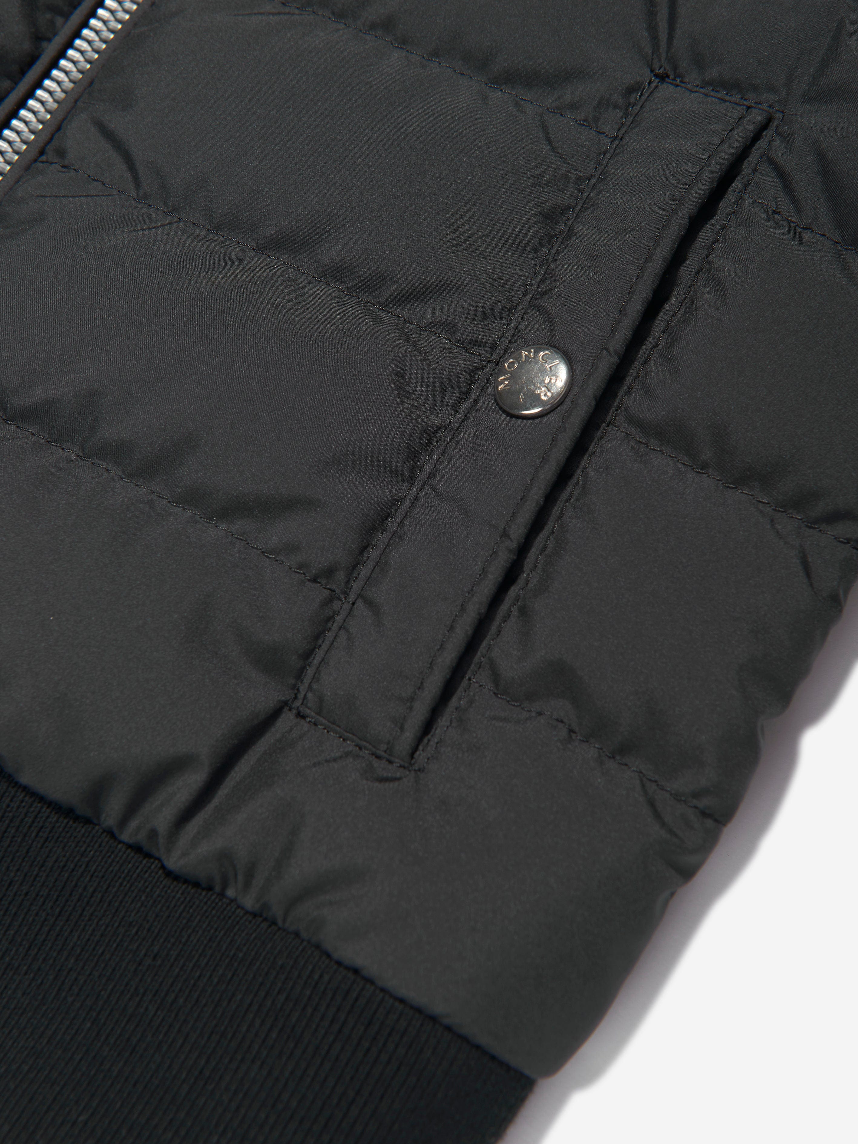 Moncler Enfant Boys Down Padded Olu Gilet in Black Clearance Wiki