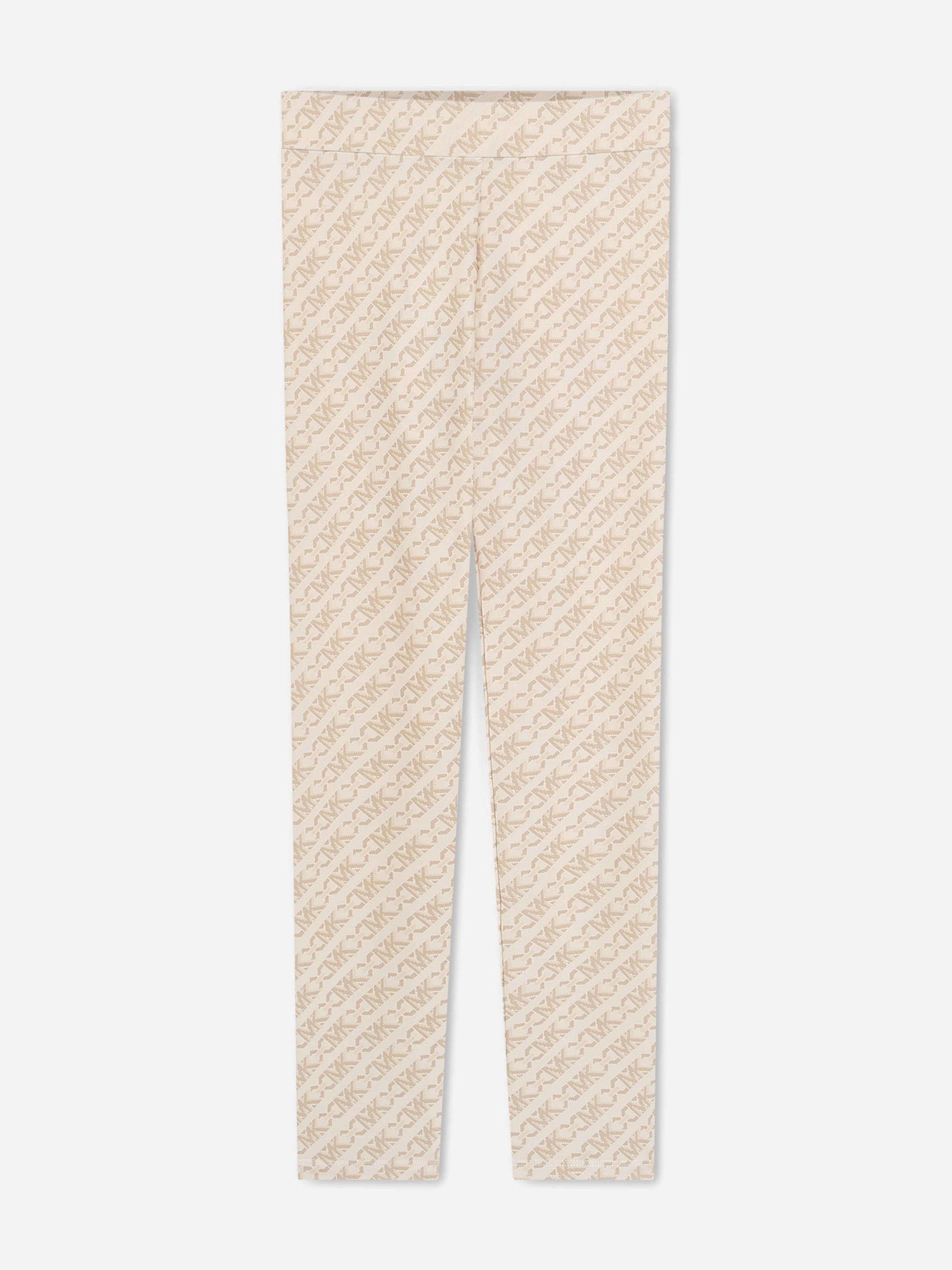 Michael Kors Girls Logo Leggingds in Ivory Free Shipping New Styles