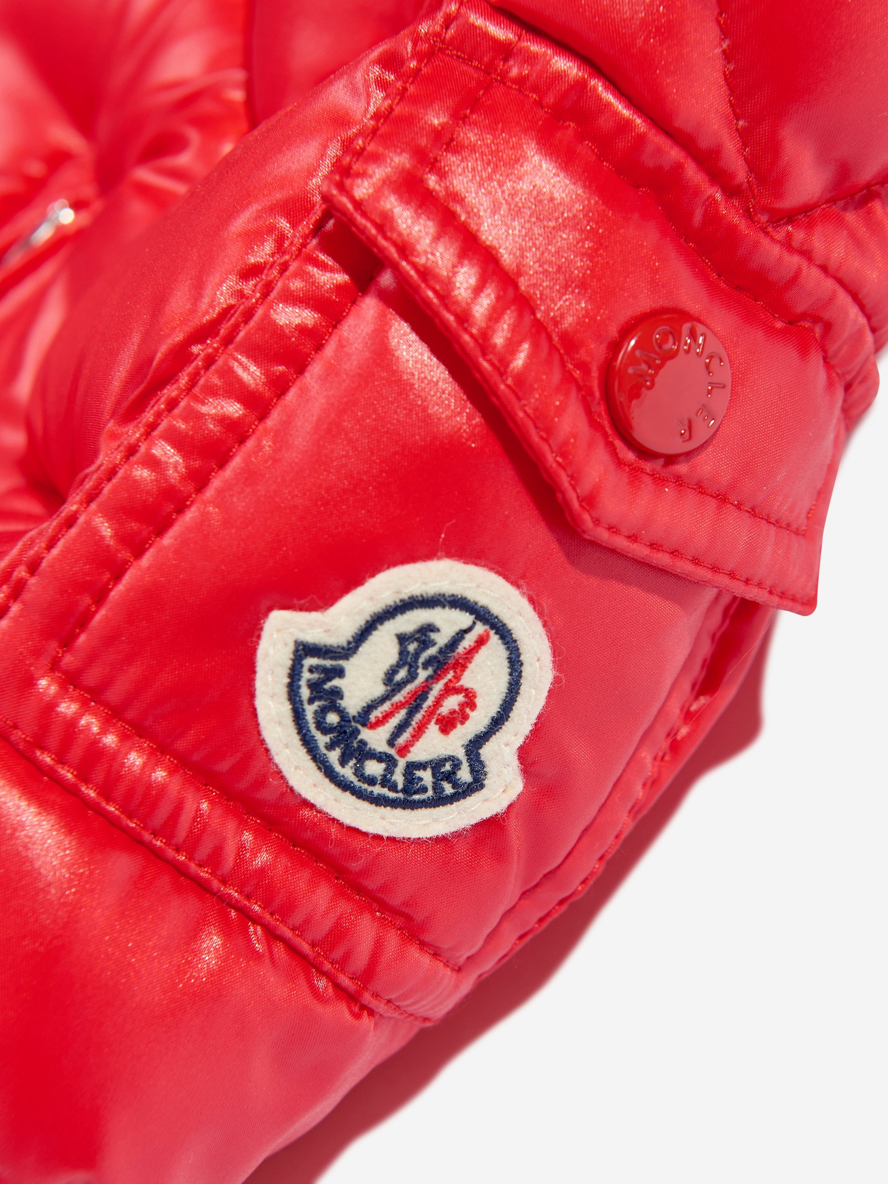 Moncler Enfant Baby Boys Down Padded New Maya Jacket in Red Outlet For Nice