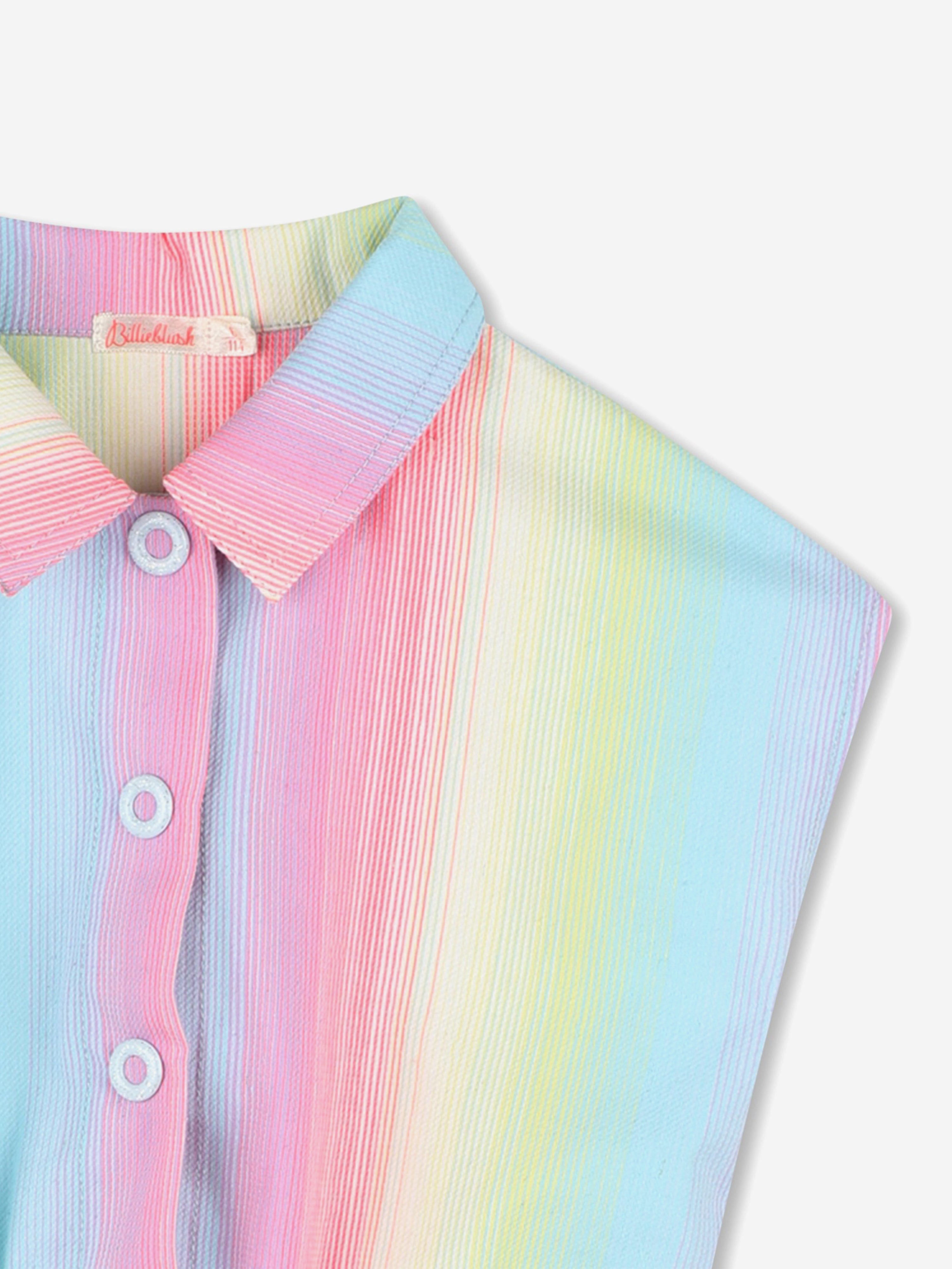 Girls Striped Playsuit in Multicolour Sale Recommend