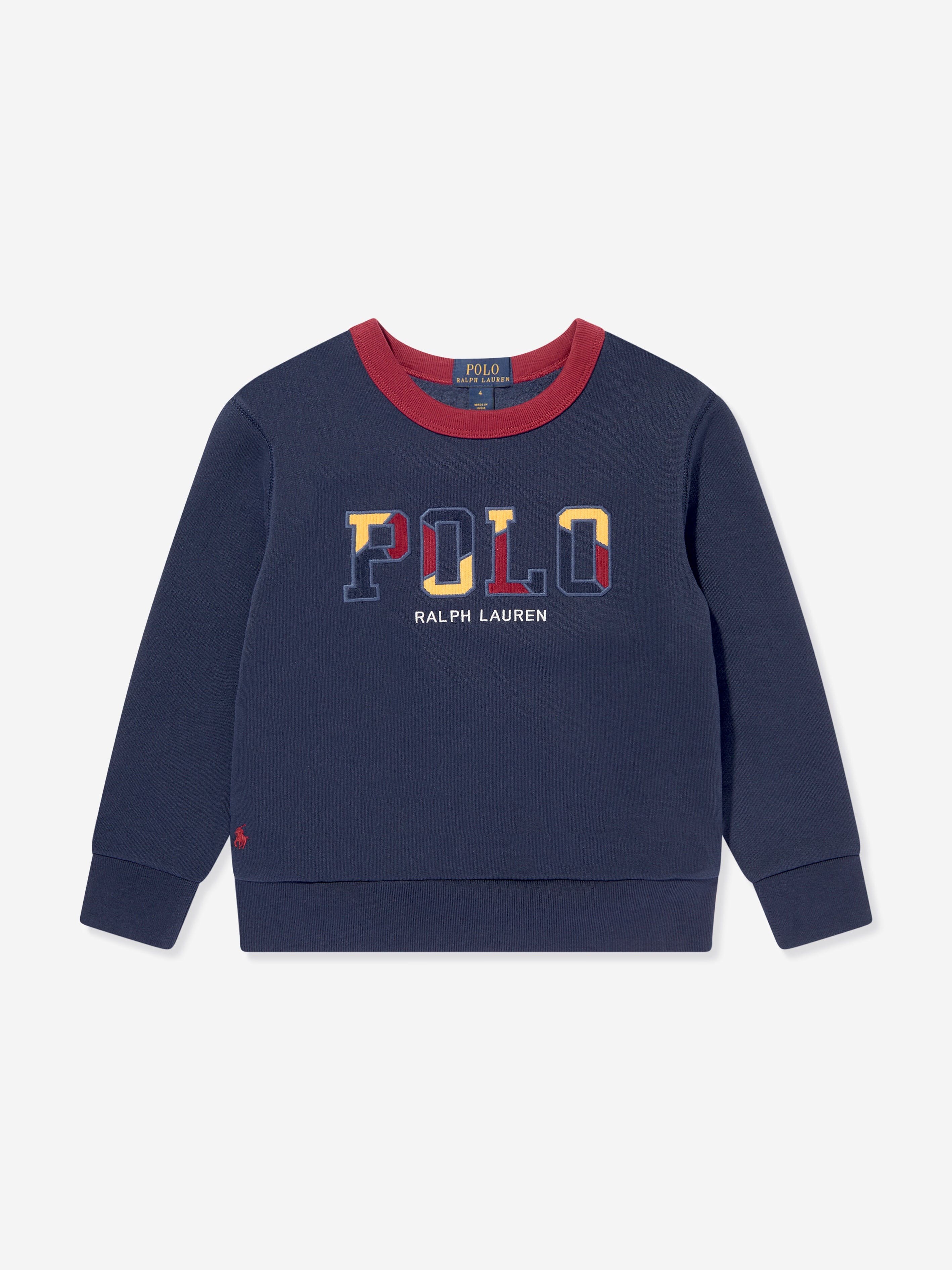Ralph Lauren Boys Polo Sweatshirt in Navy Release Dates Authentic