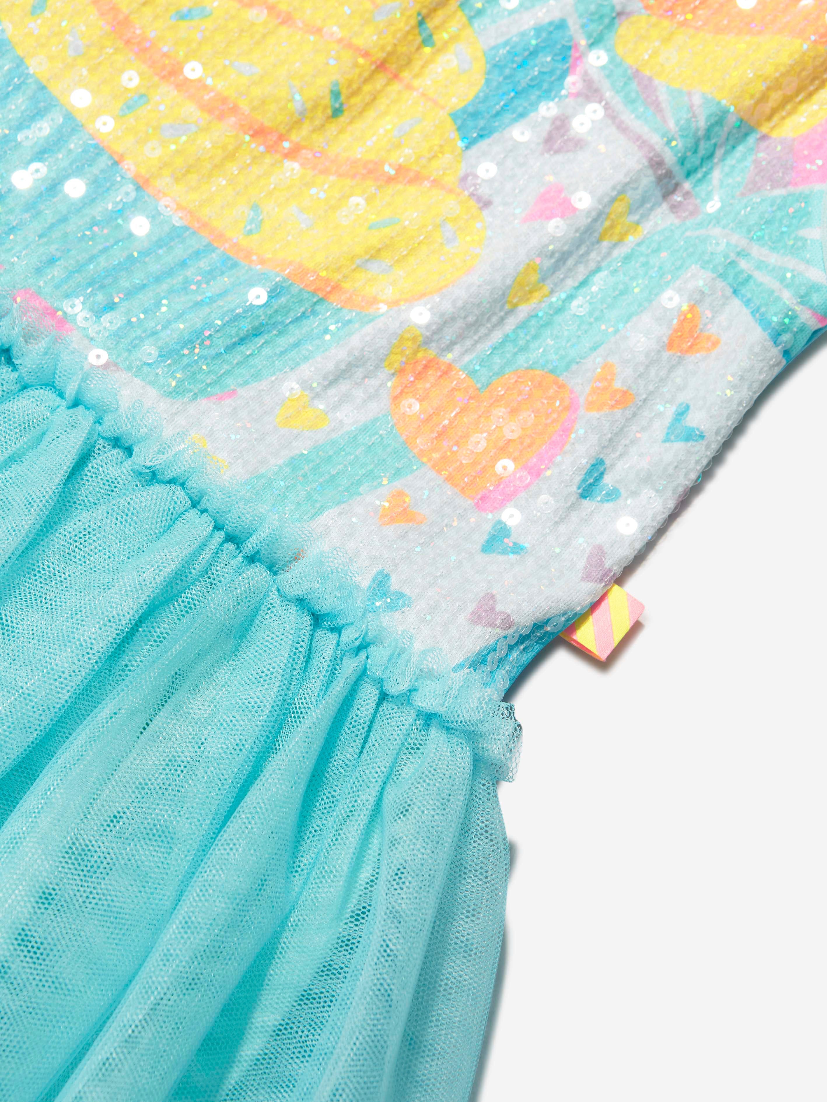 Billieblush Girls Dress With Glitter Crown in Blue Amazon Online