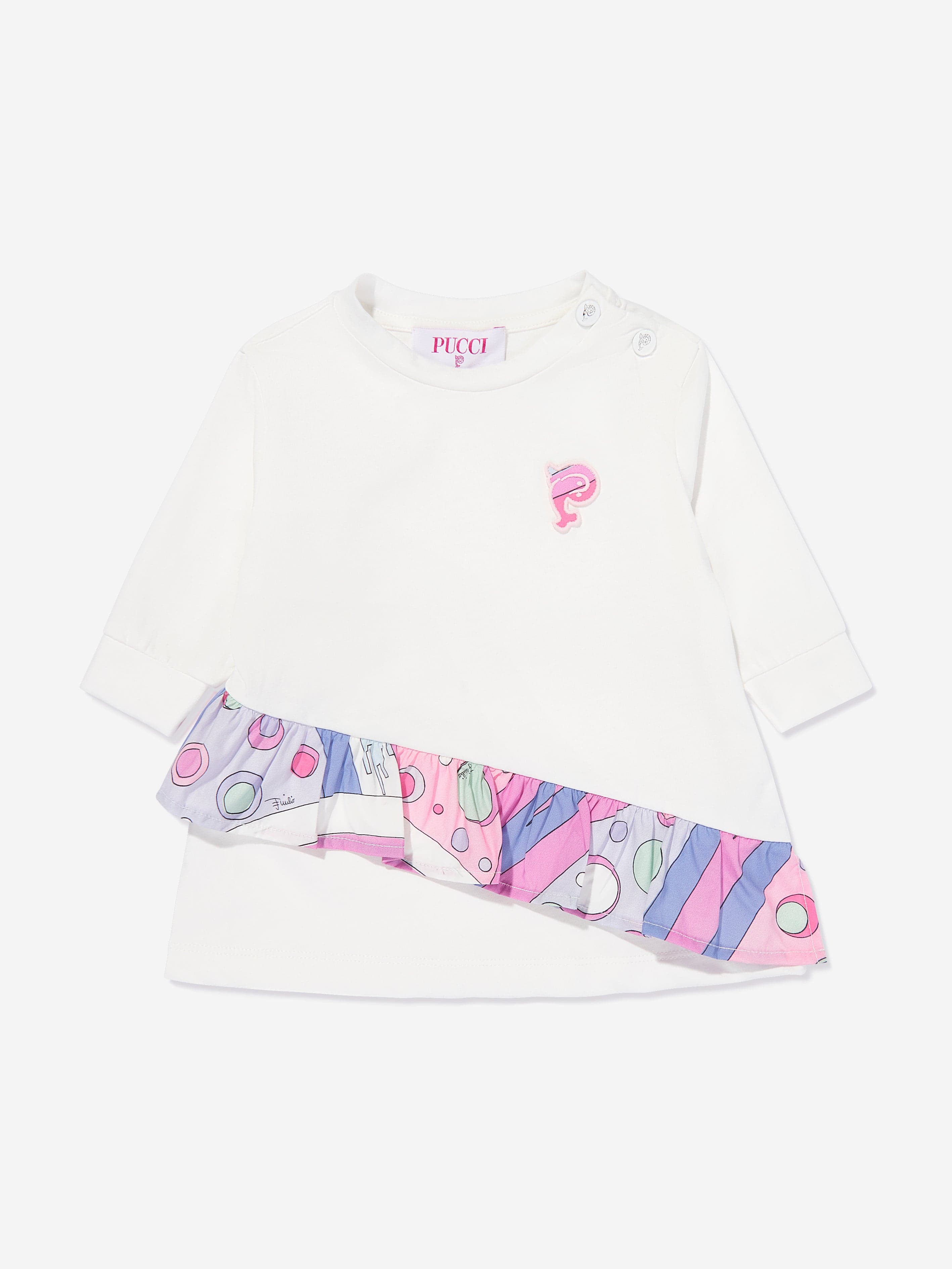 Baby Girls Fontane Jersey Dress in Ivory Free Shipping Best Pices