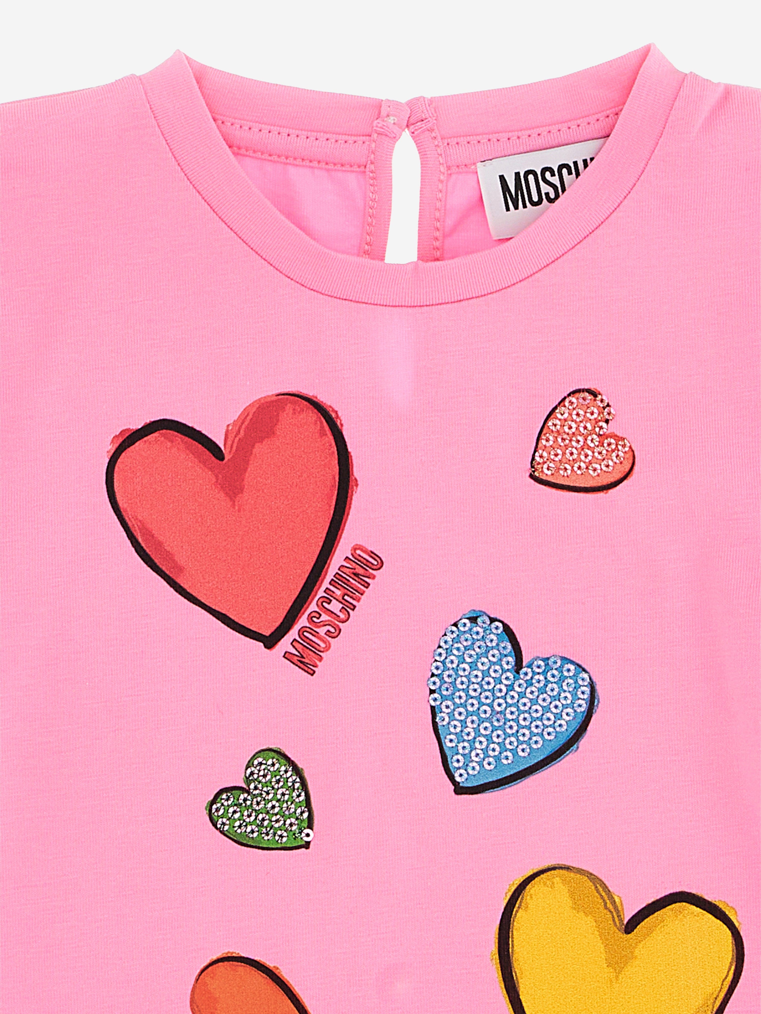 Moschino Baby Girls Heart T-Shirt in Pink Buy Cheap 2025 New