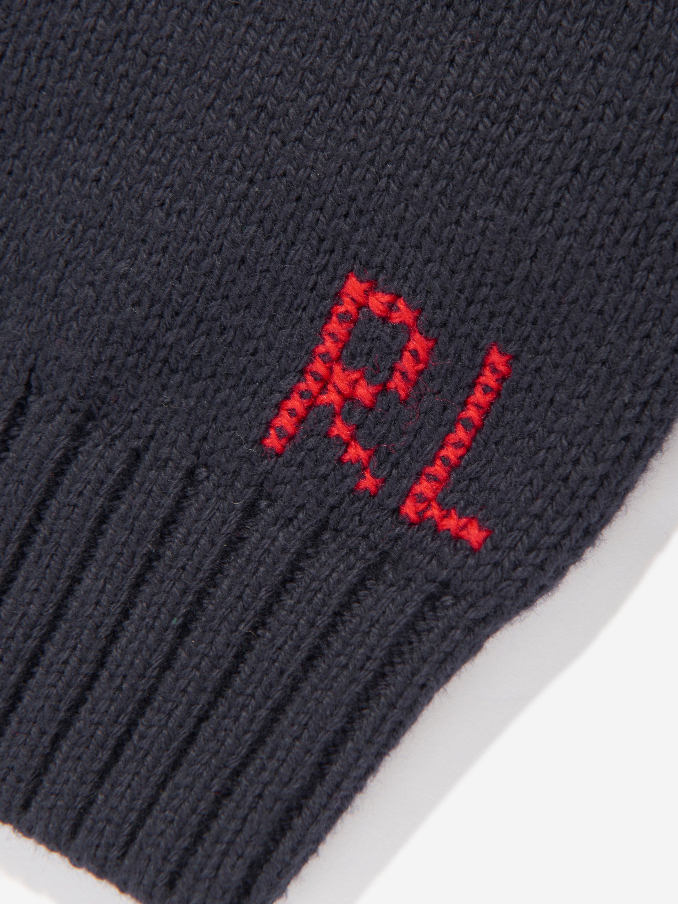 Ralph Lauren Boys Bear Jumper in Navy Wholesale Pice