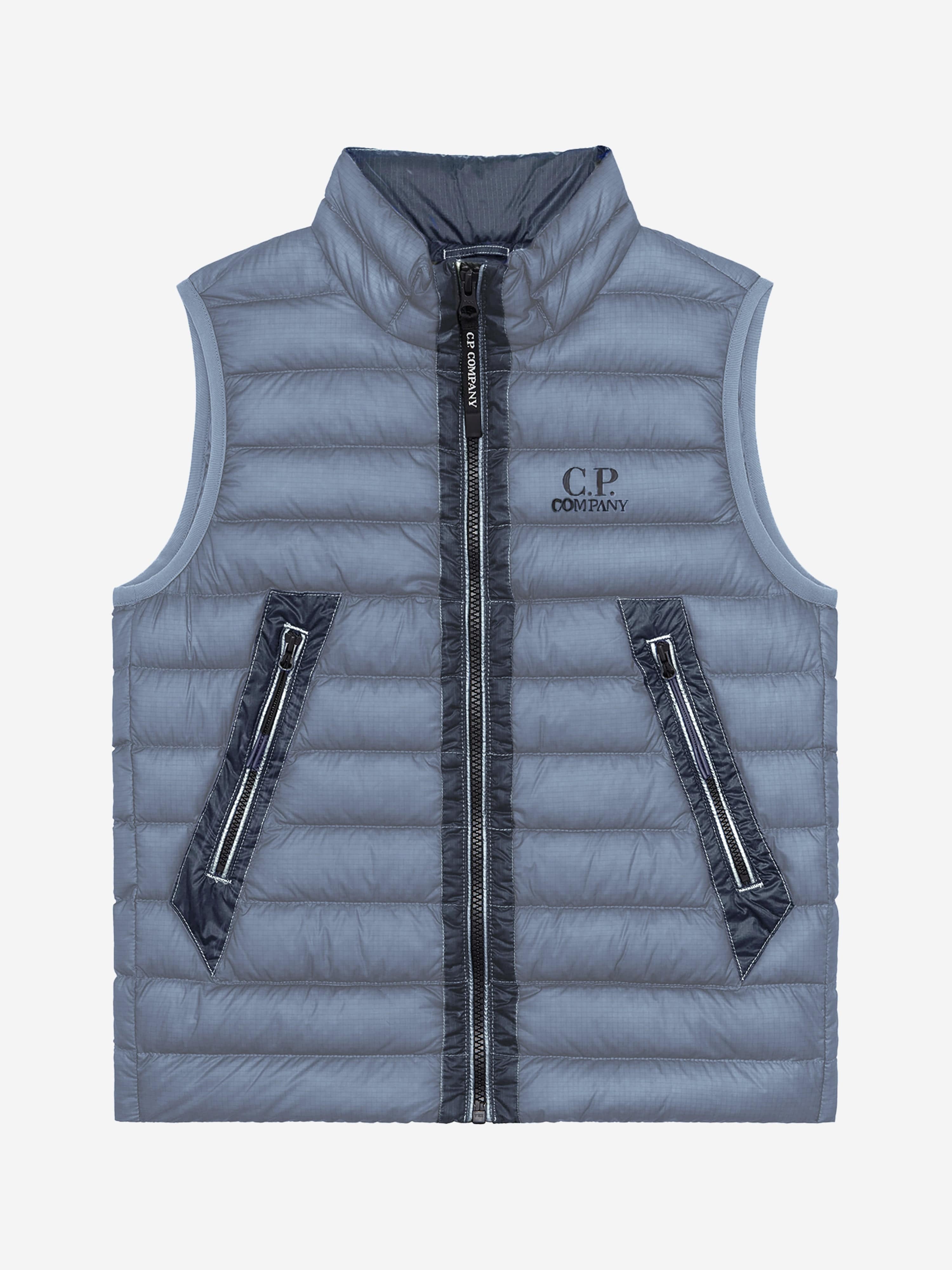 C.P. Company Boys Padded Gilet in Grey 100% Original Sale Online