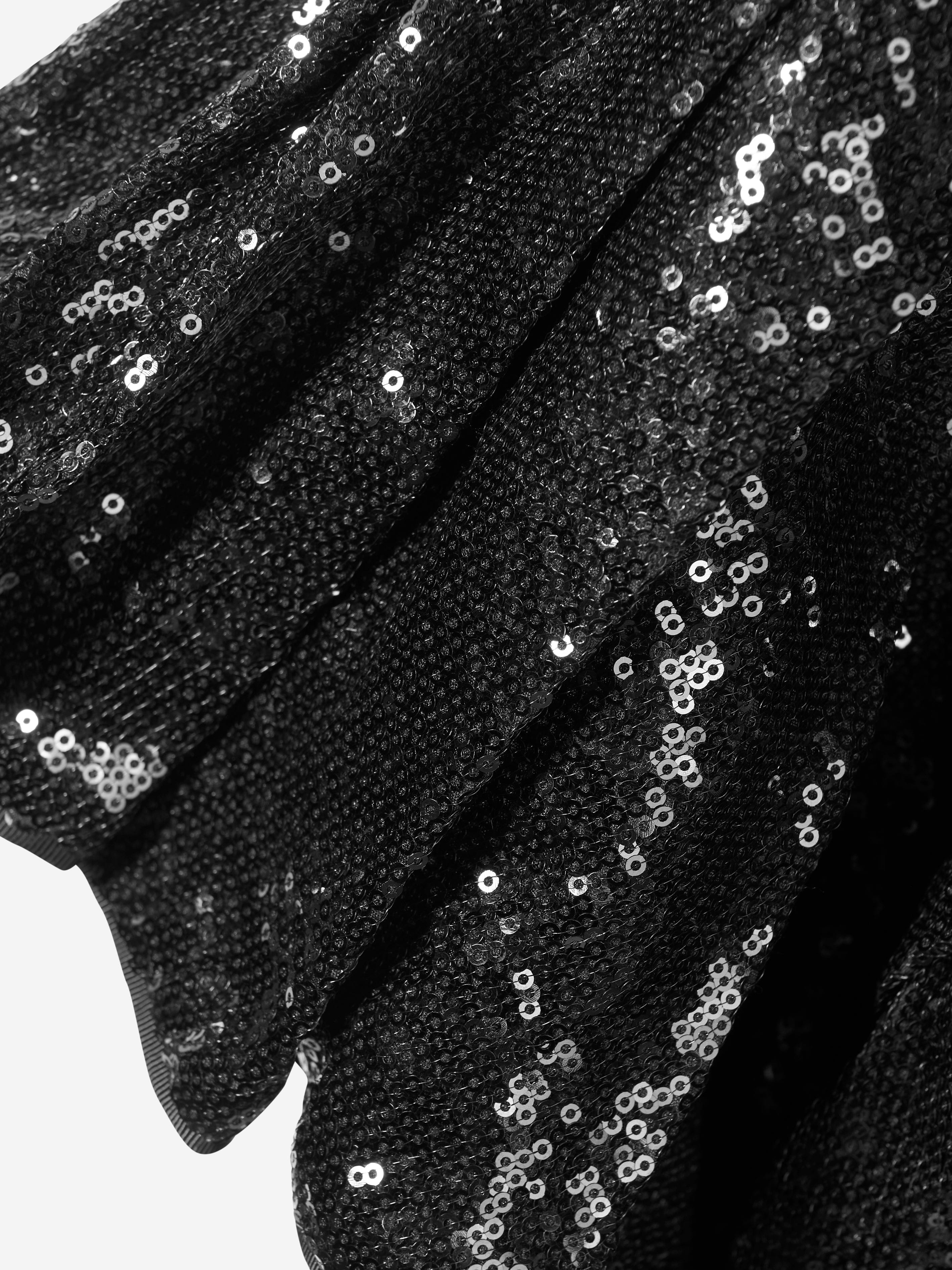 MARC JACOBS Girls Sequinned Occasion Dress in Black Get To Buy For Sale