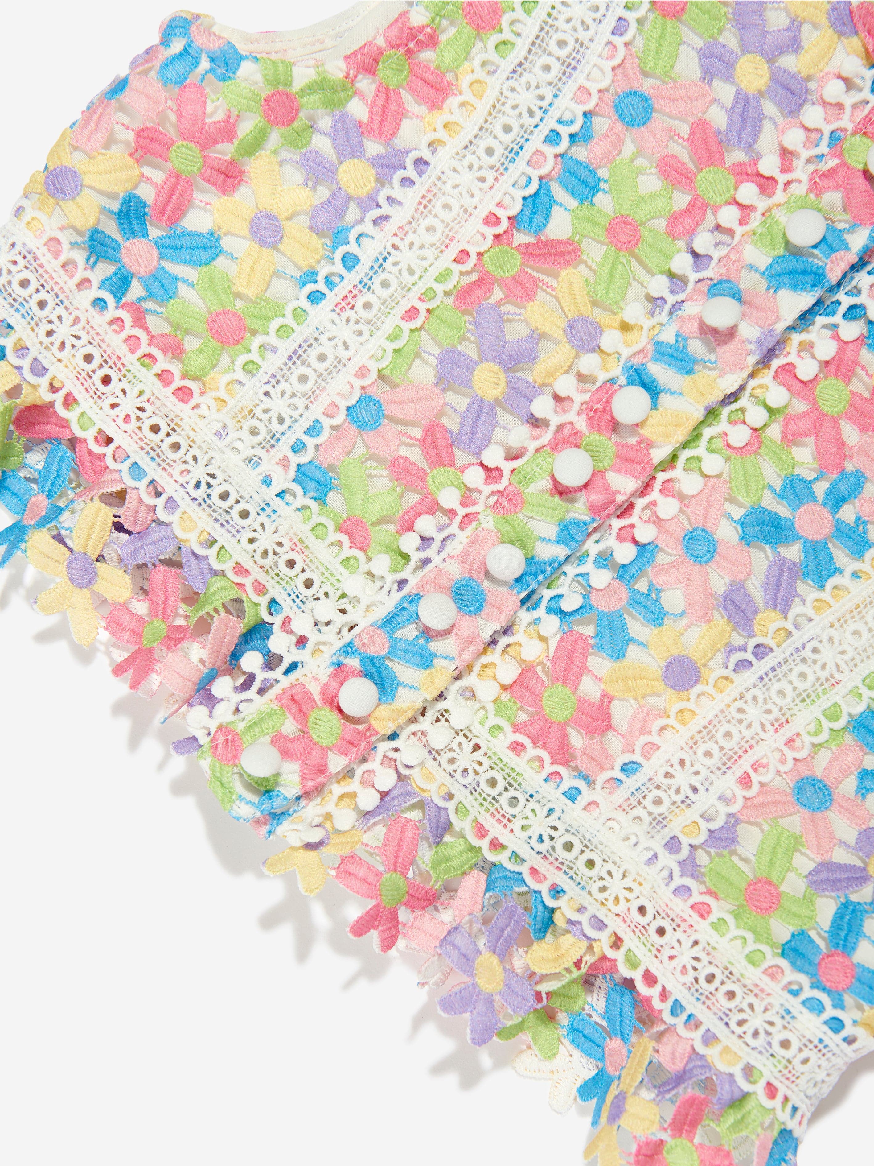 Marlo Girls Giselle Embroidered Top in Multicolour Outlet Online Shop