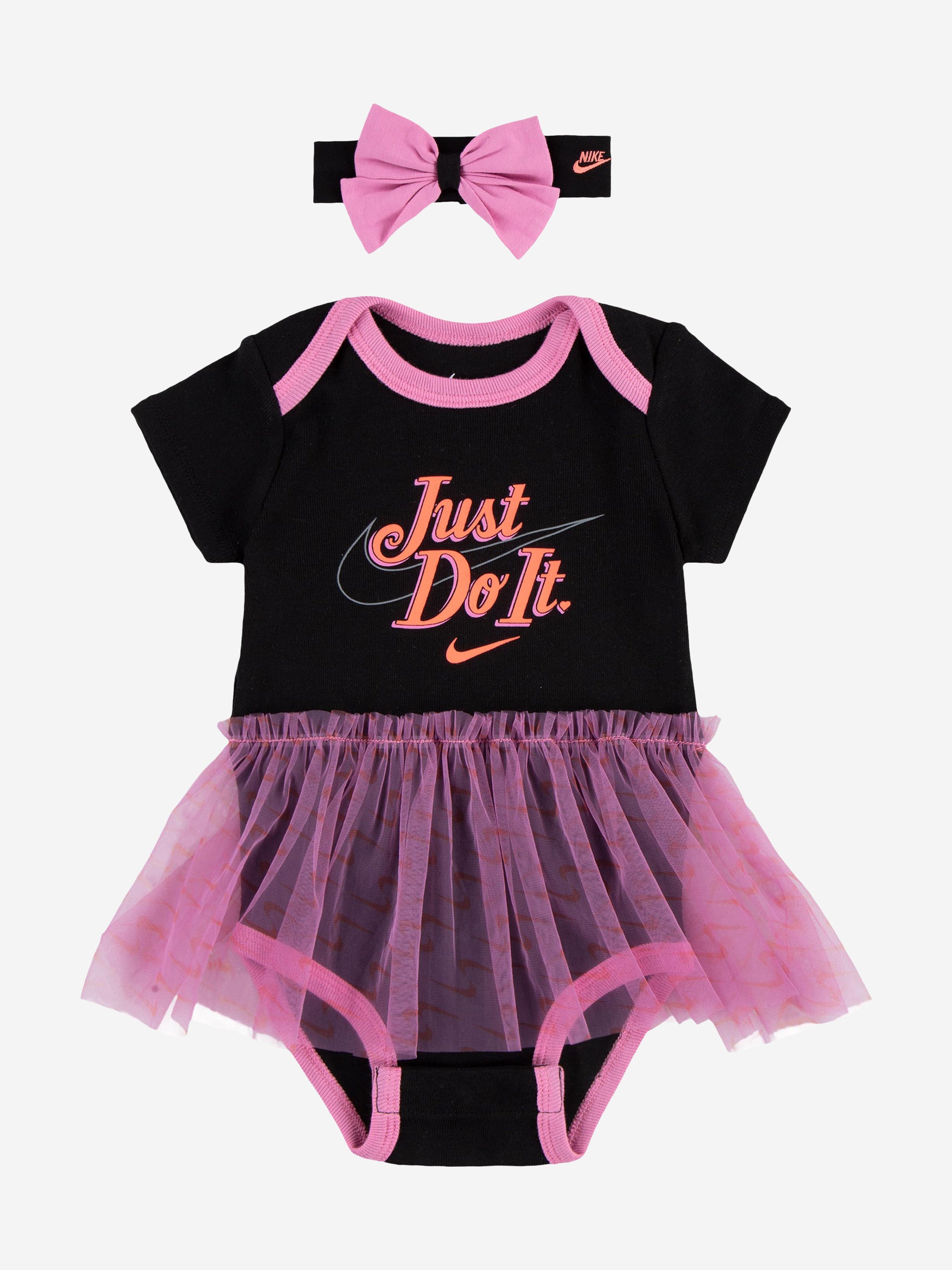 Nike Baby Girls 3 Piece Swooshfetti Tutu Bodysuit Set in Black Outlet Store Online