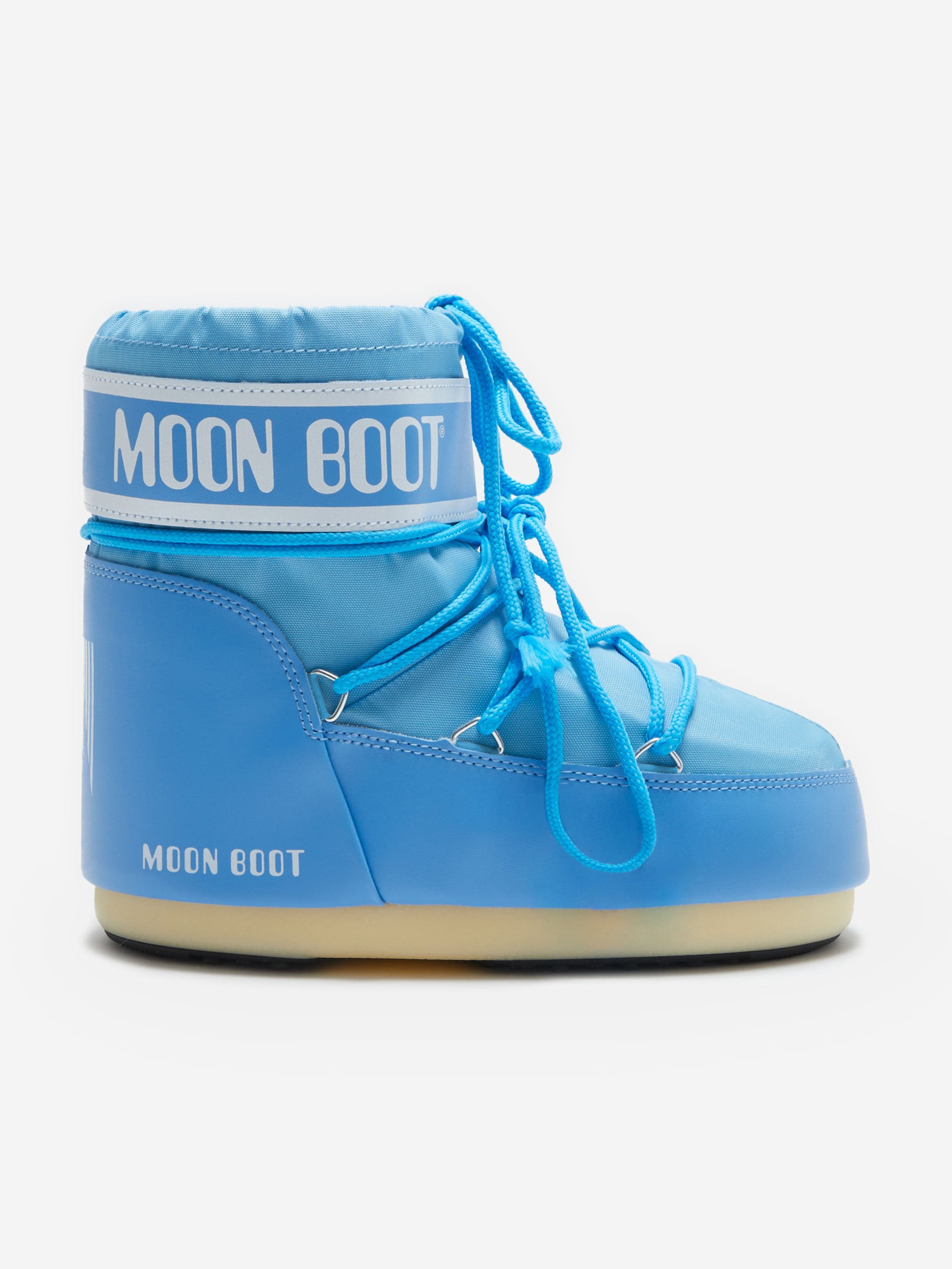 Moon Boot Boys Icon Low Boots in Blue Stockist Online