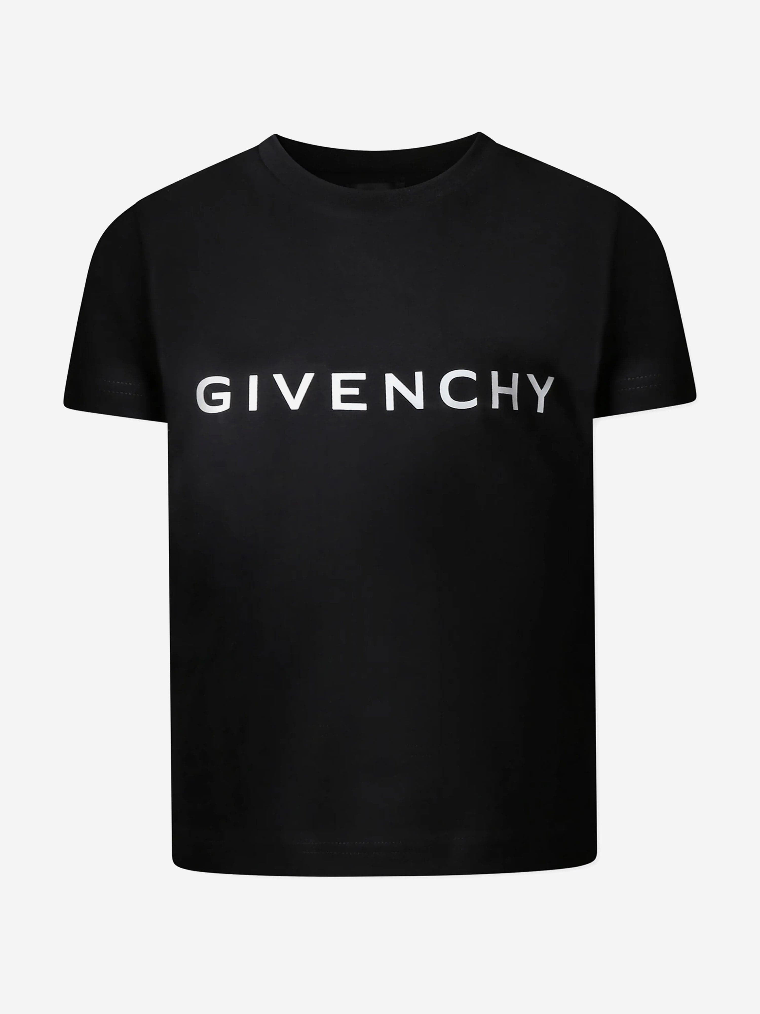 Kids Logo Print T-Shirt in Black Reliable
