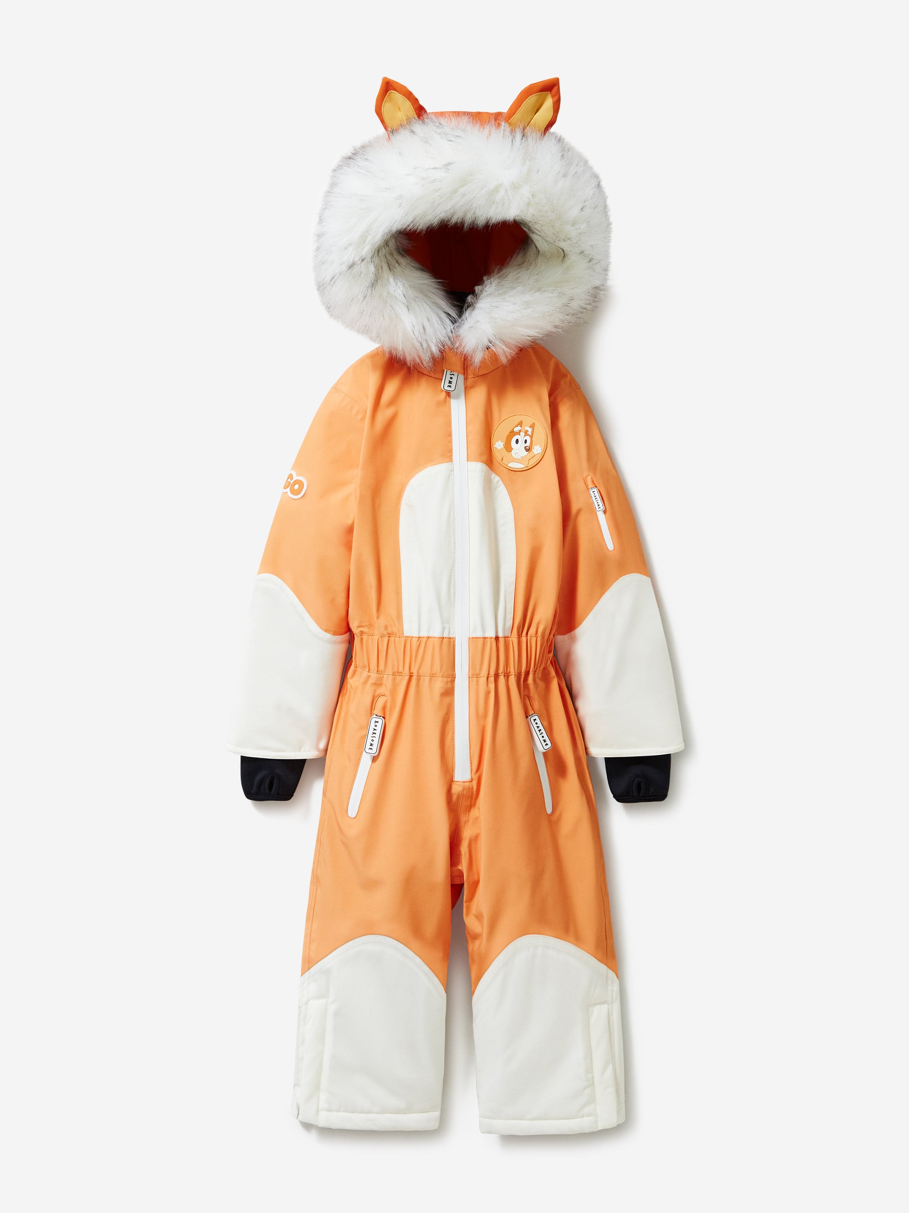 Kids Bingo Snowsuit in Orange Marketable Online
