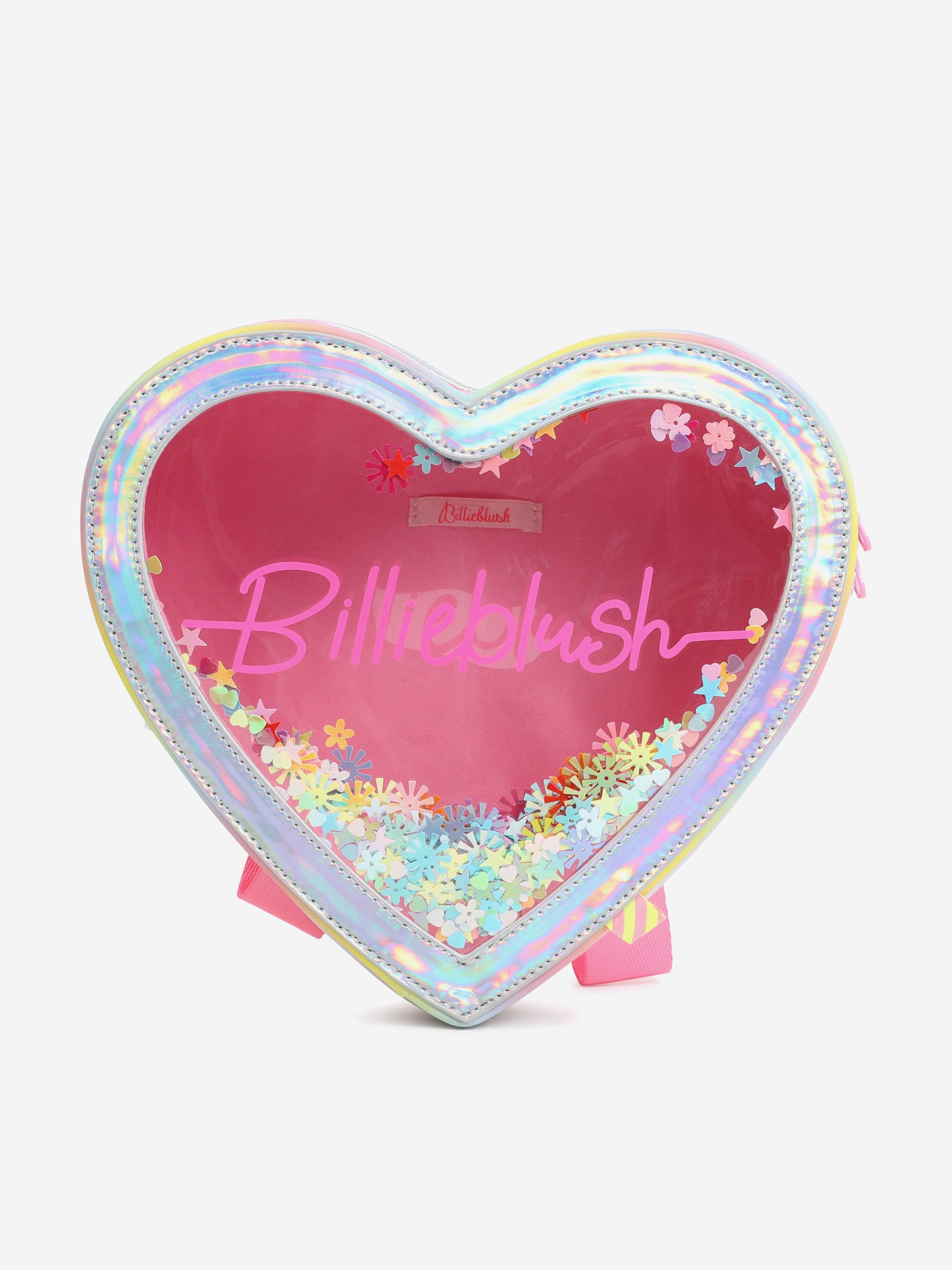 Girls Iridescent Confetti Heart Backpack in White (24cm) Recommend Cheap Online