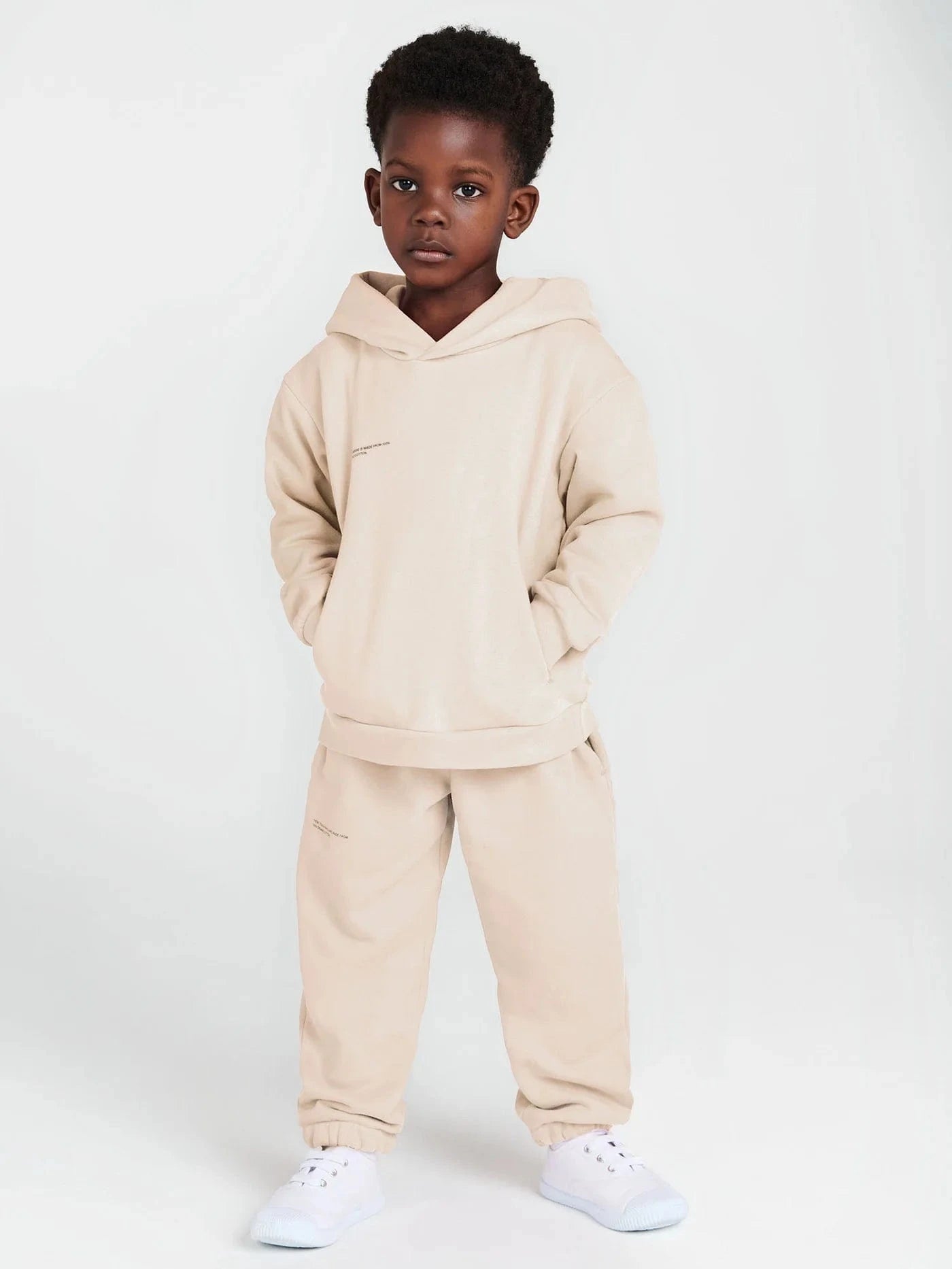 PANGAIA Kids 365 Midweight Hoodie in Beige Footlocker Pictures Online