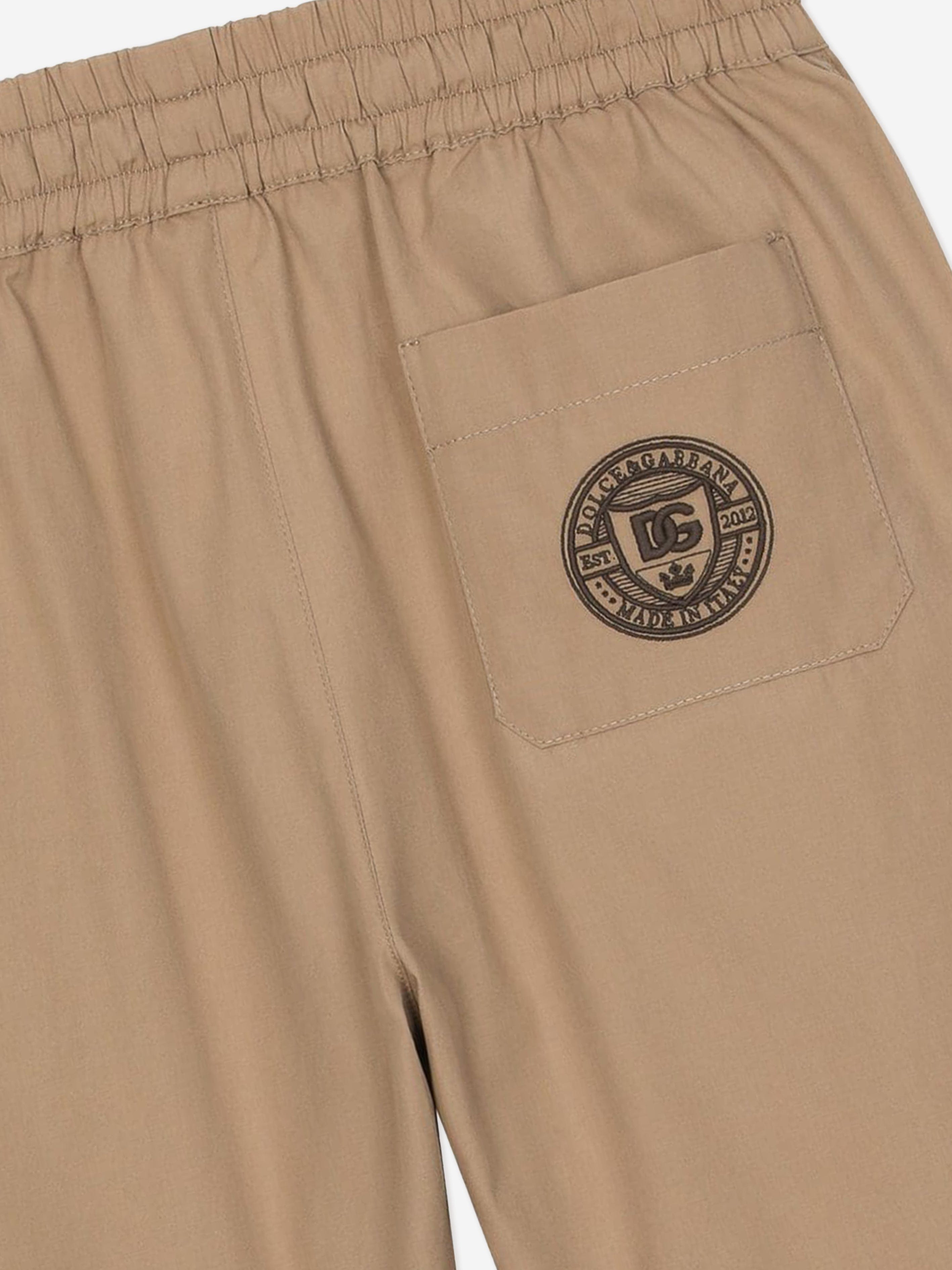 Dolce & Gabbana Boys Palermo Bermuda Shorts in Beige Genuine For Sale