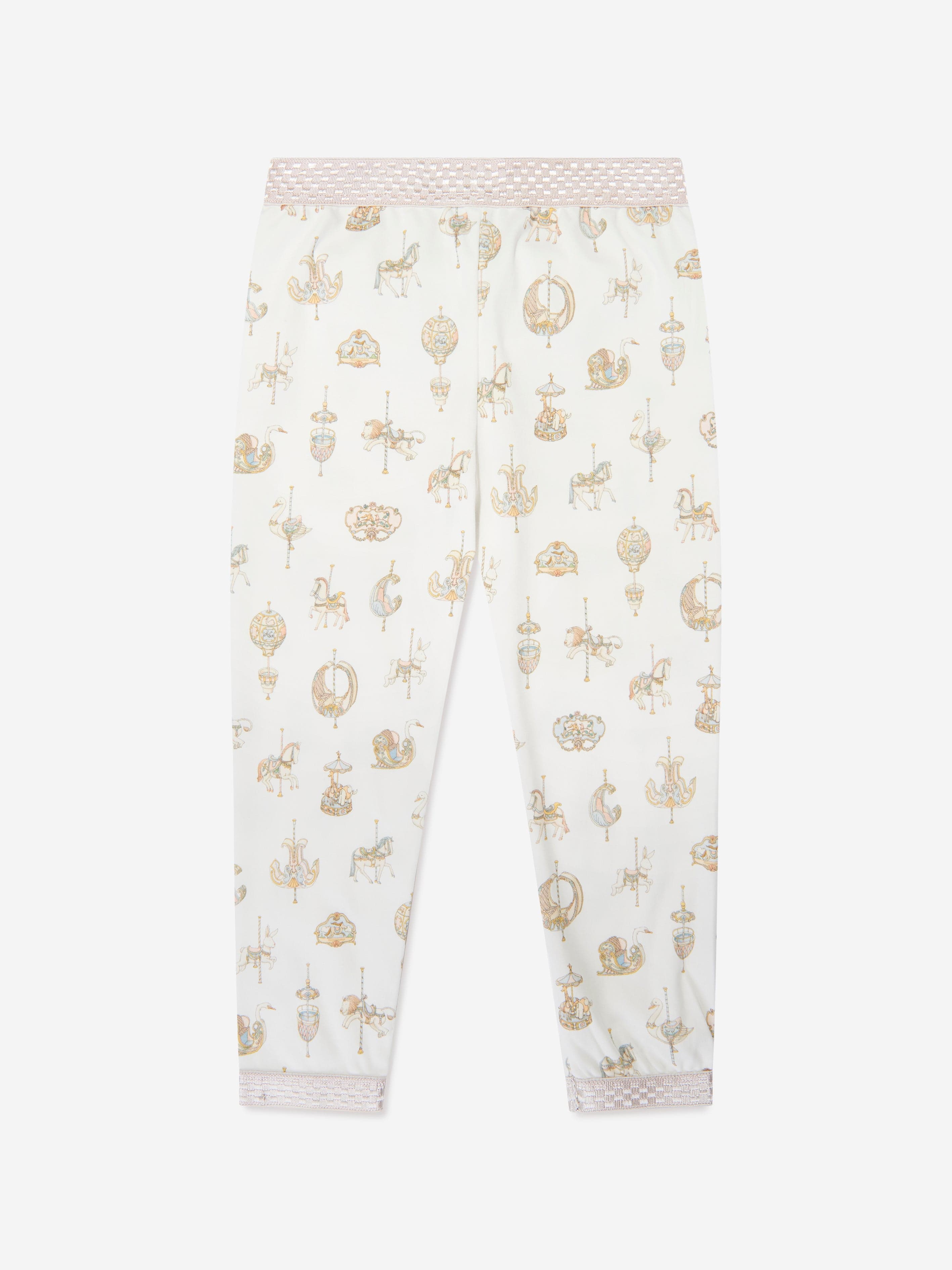 Atelier Choux Kids Carousel Loungewear Set in White Buy Cheap Reliable