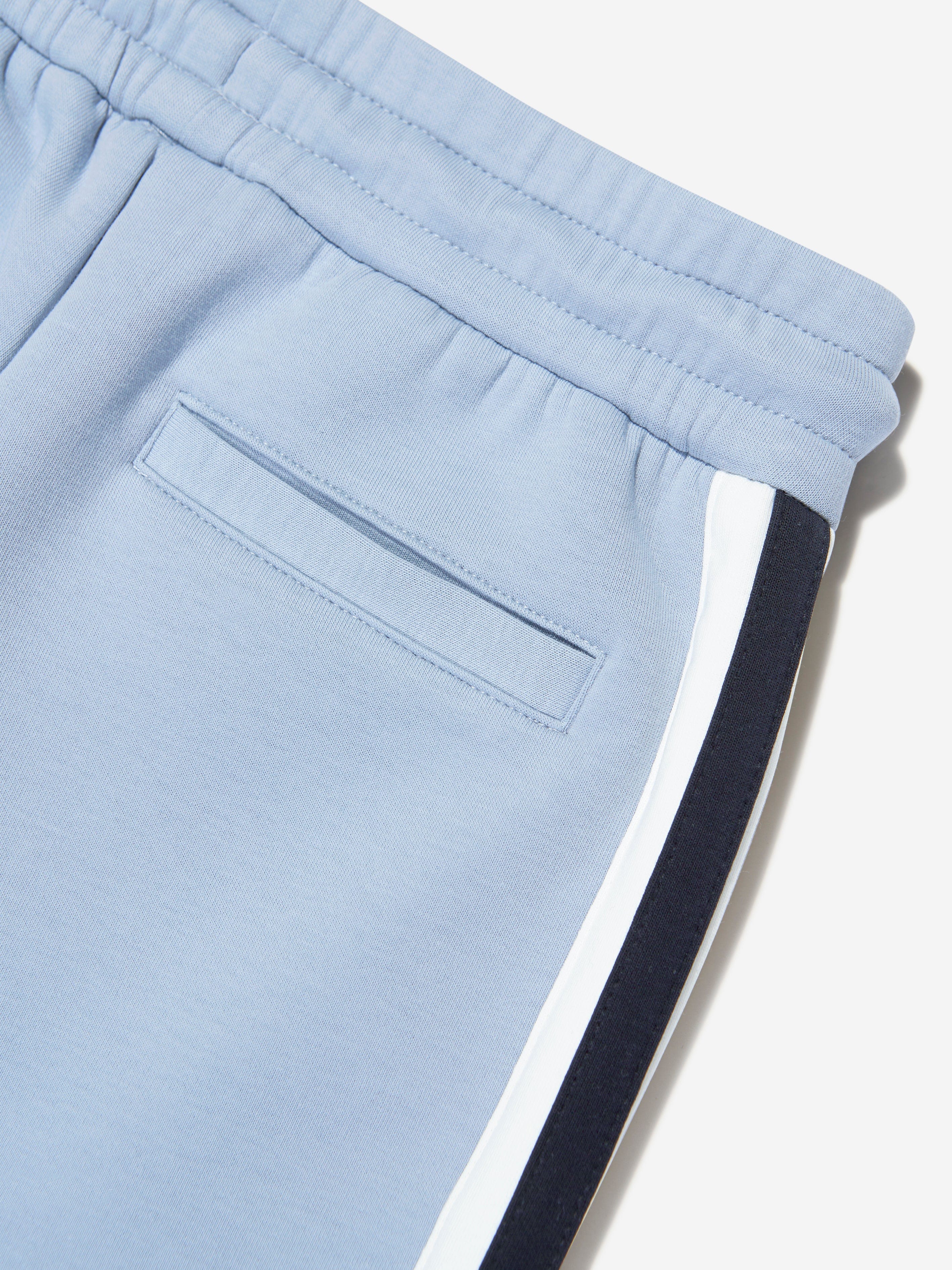 Emporio Armani Boys Logo Joggers In Blue 2025 Sale Online