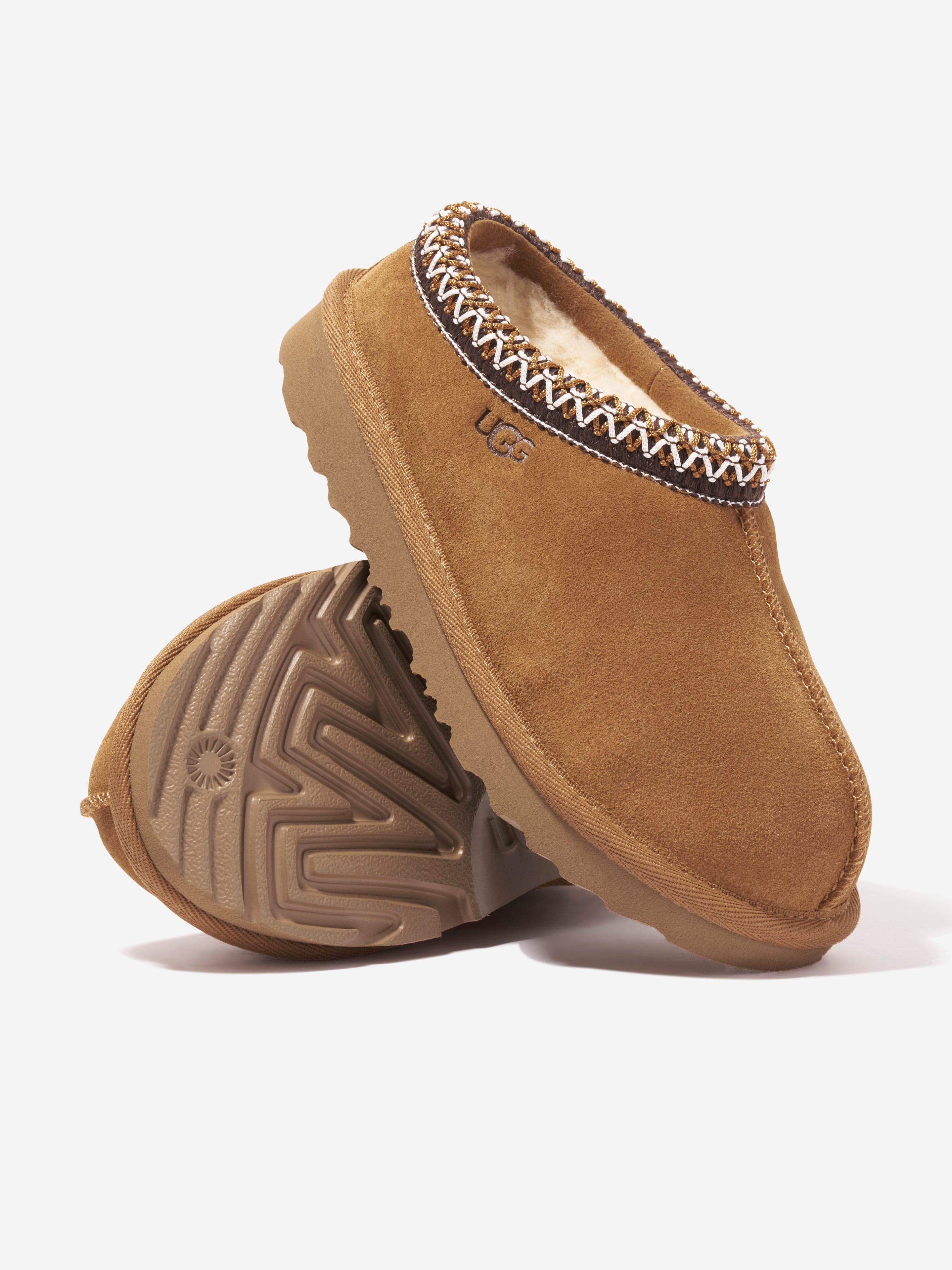 UGG Kids Tasman II Slippers in Brown Clearance Free Shipping