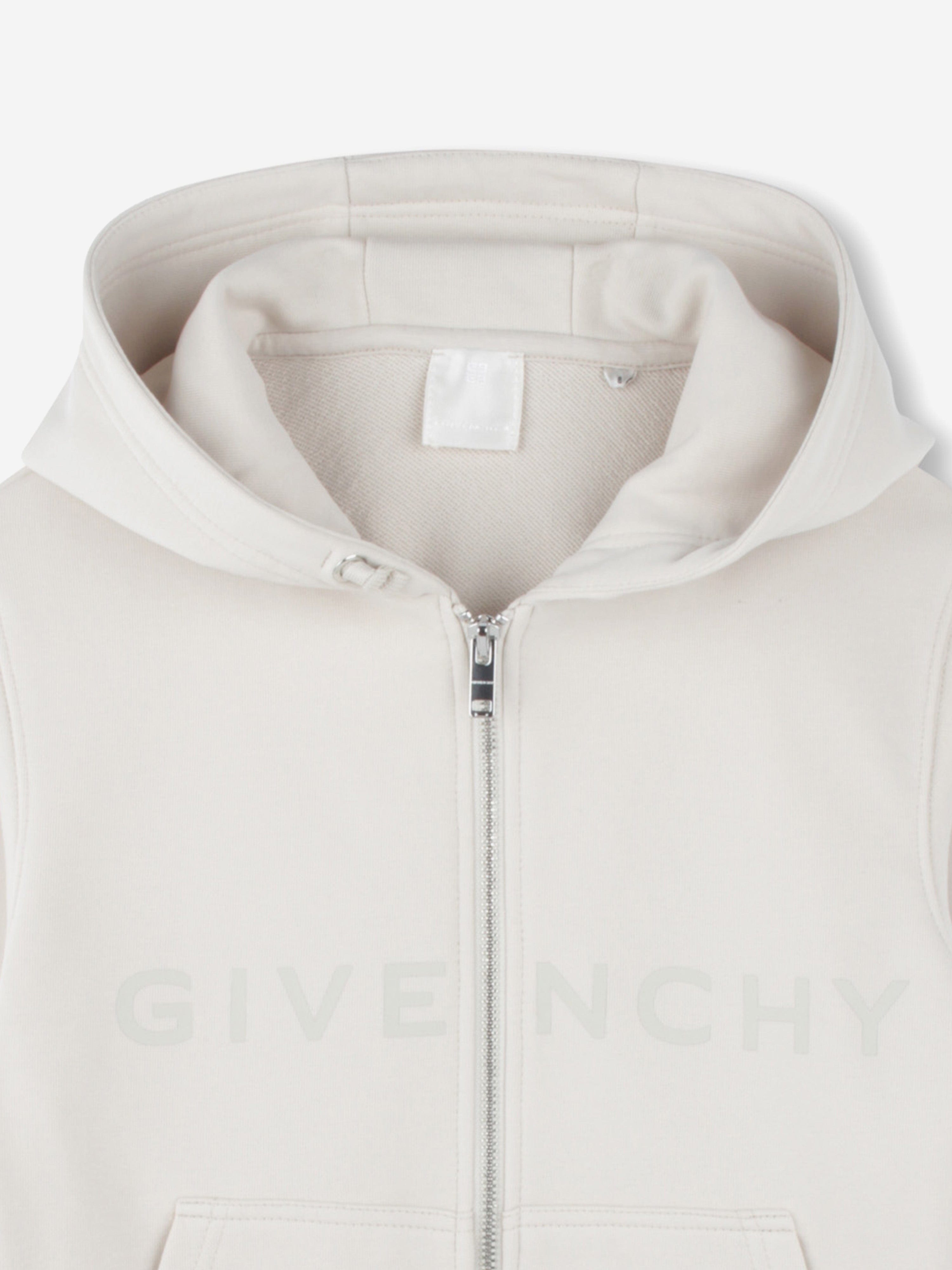 Kids 4G Logo Zip Up Top in Beige Hot Sale