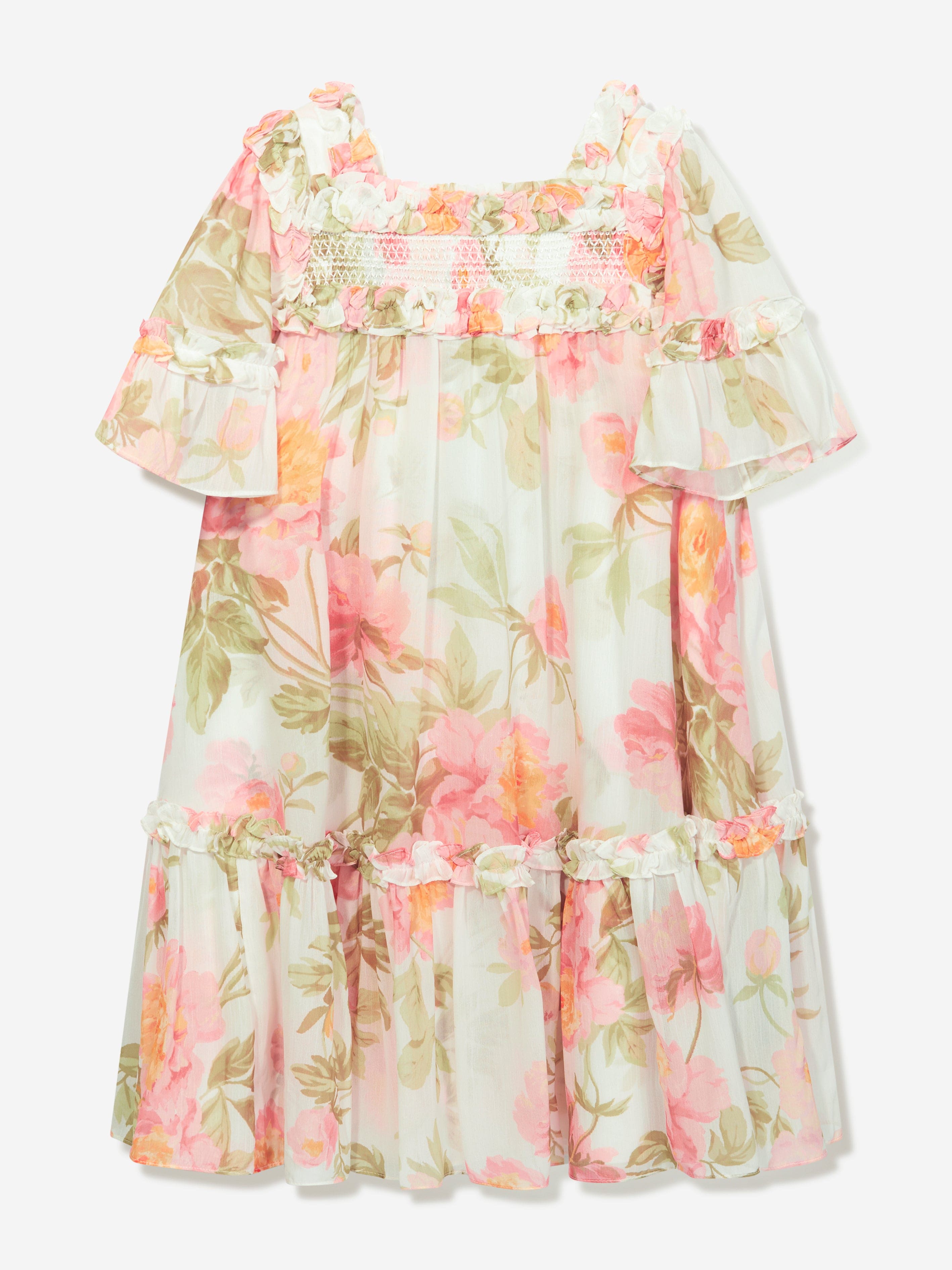 Needle & Thread Girls Peony Promise Chiffon Dress in Multicolour Discount Classic