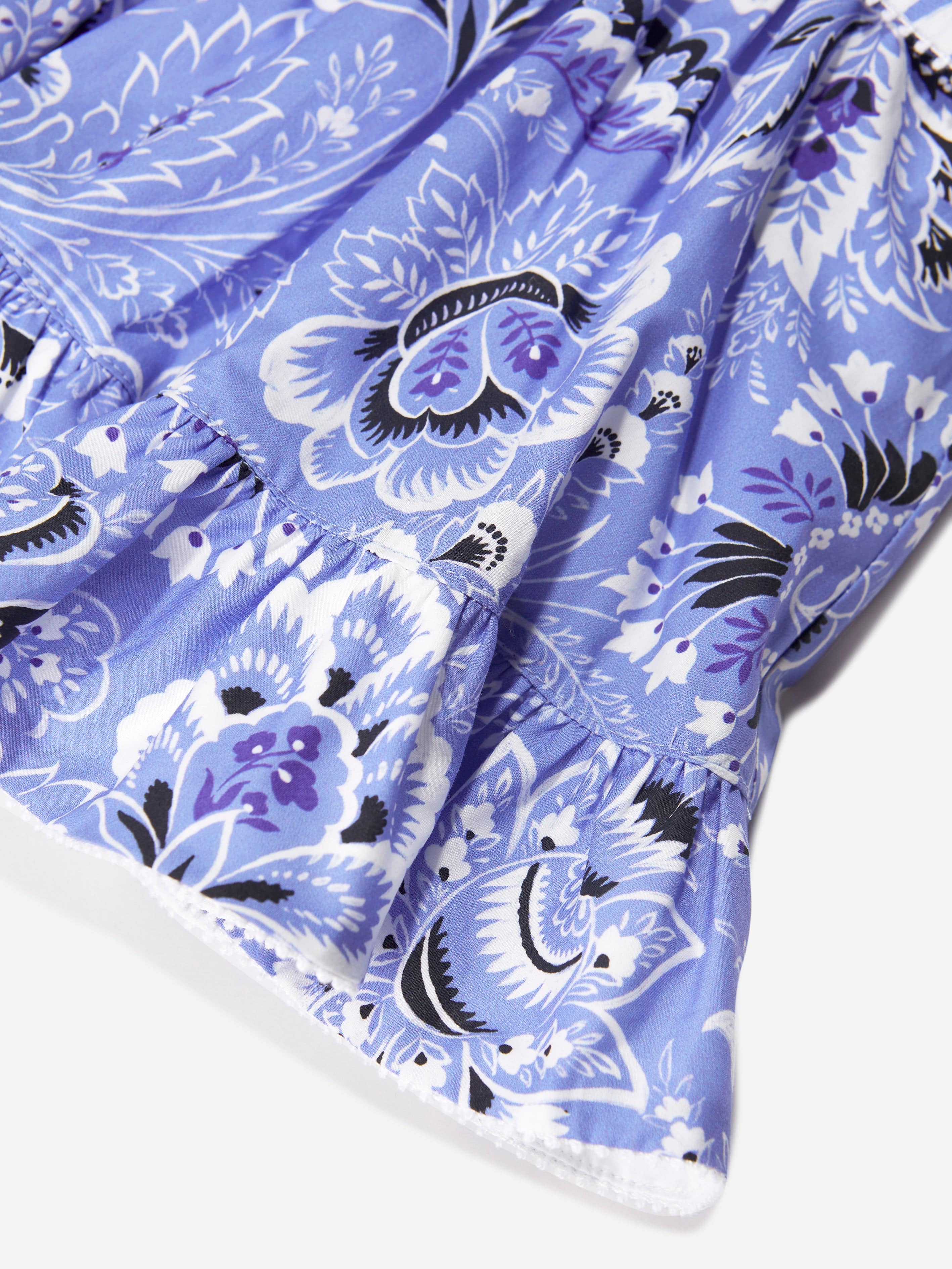 Etro Baby Girls Floral Paisley Dress in Blue Outlet Low Shipping Fee