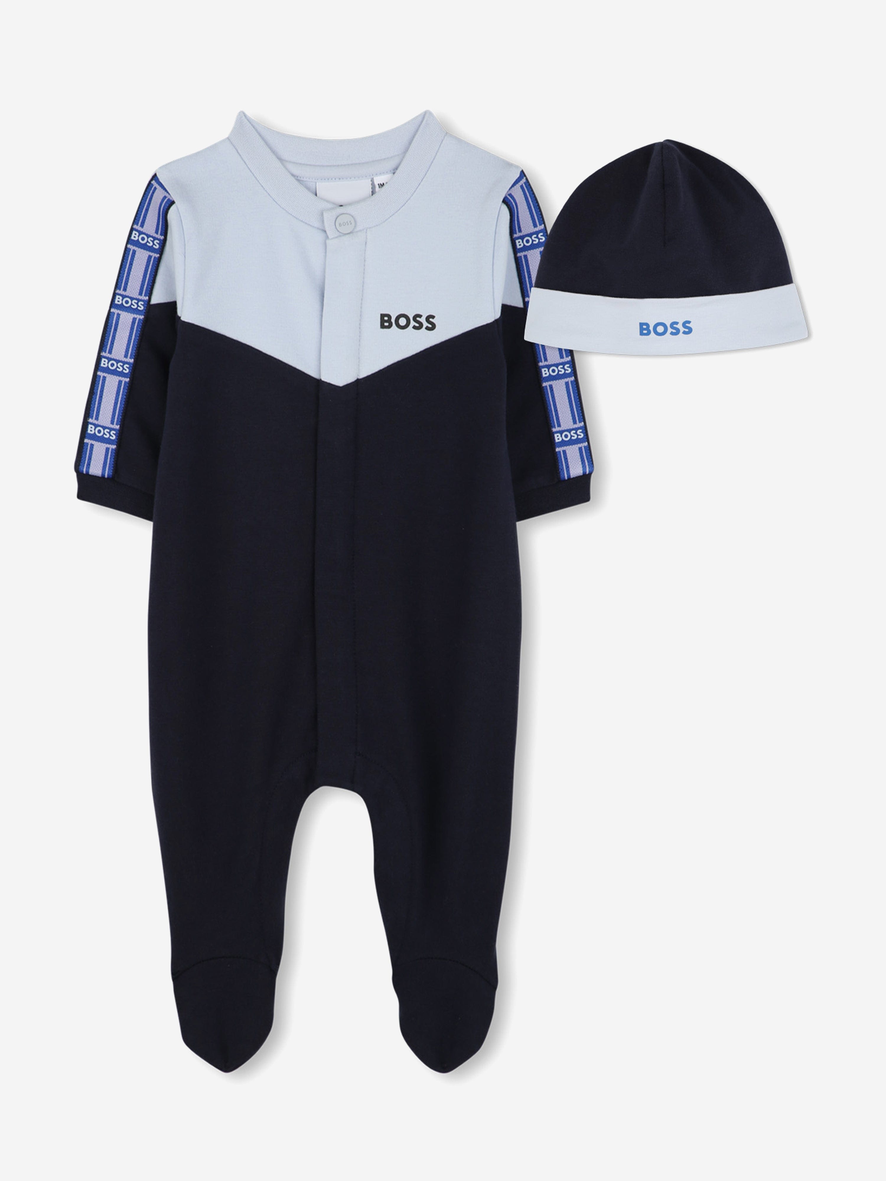 BOSS Baby Boys Babygrow Set in Navy Free Shipping Best Store To Get
