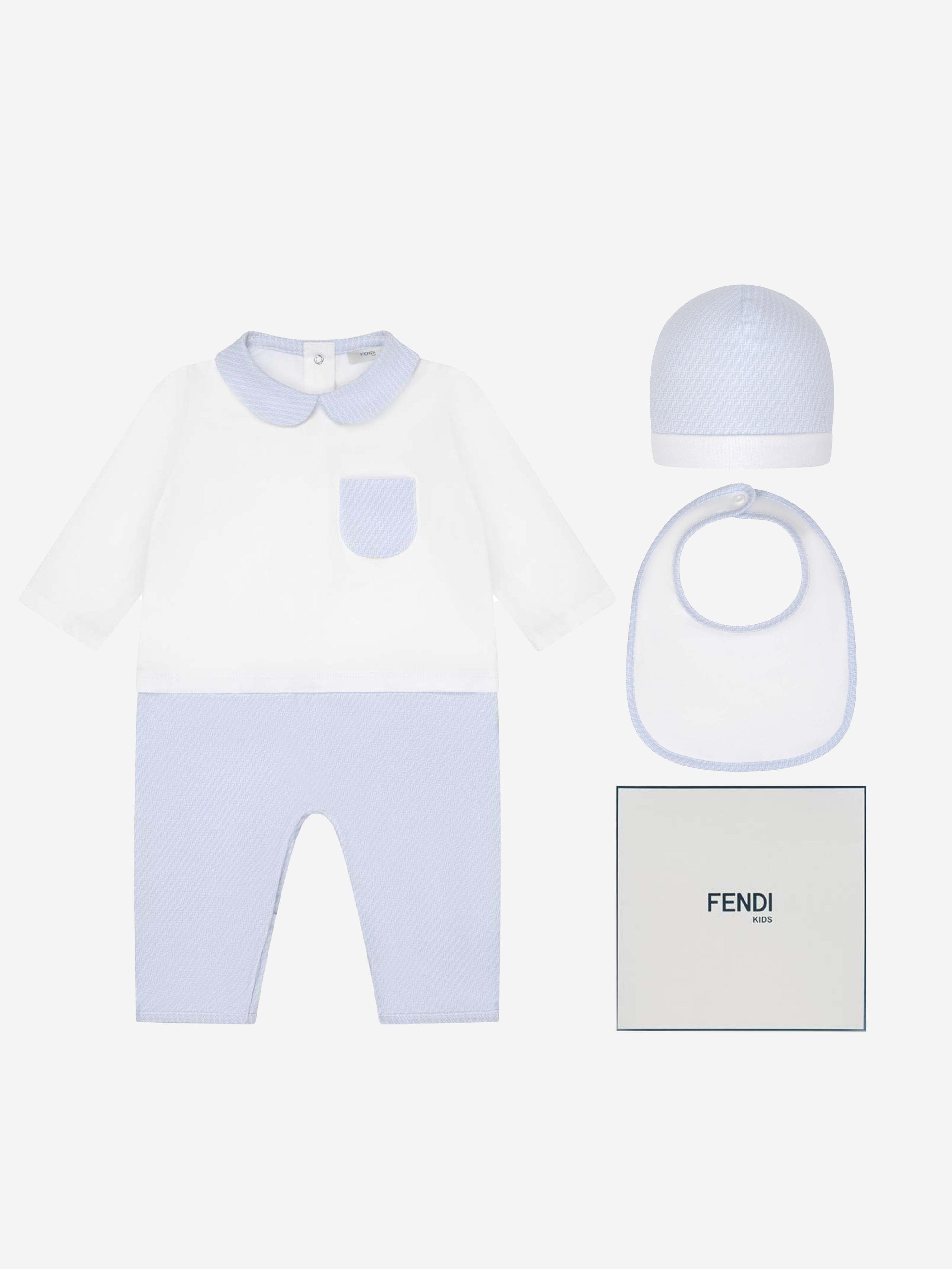 Fendi Fendi Baby Boys Cotton Gift Set Pices Online