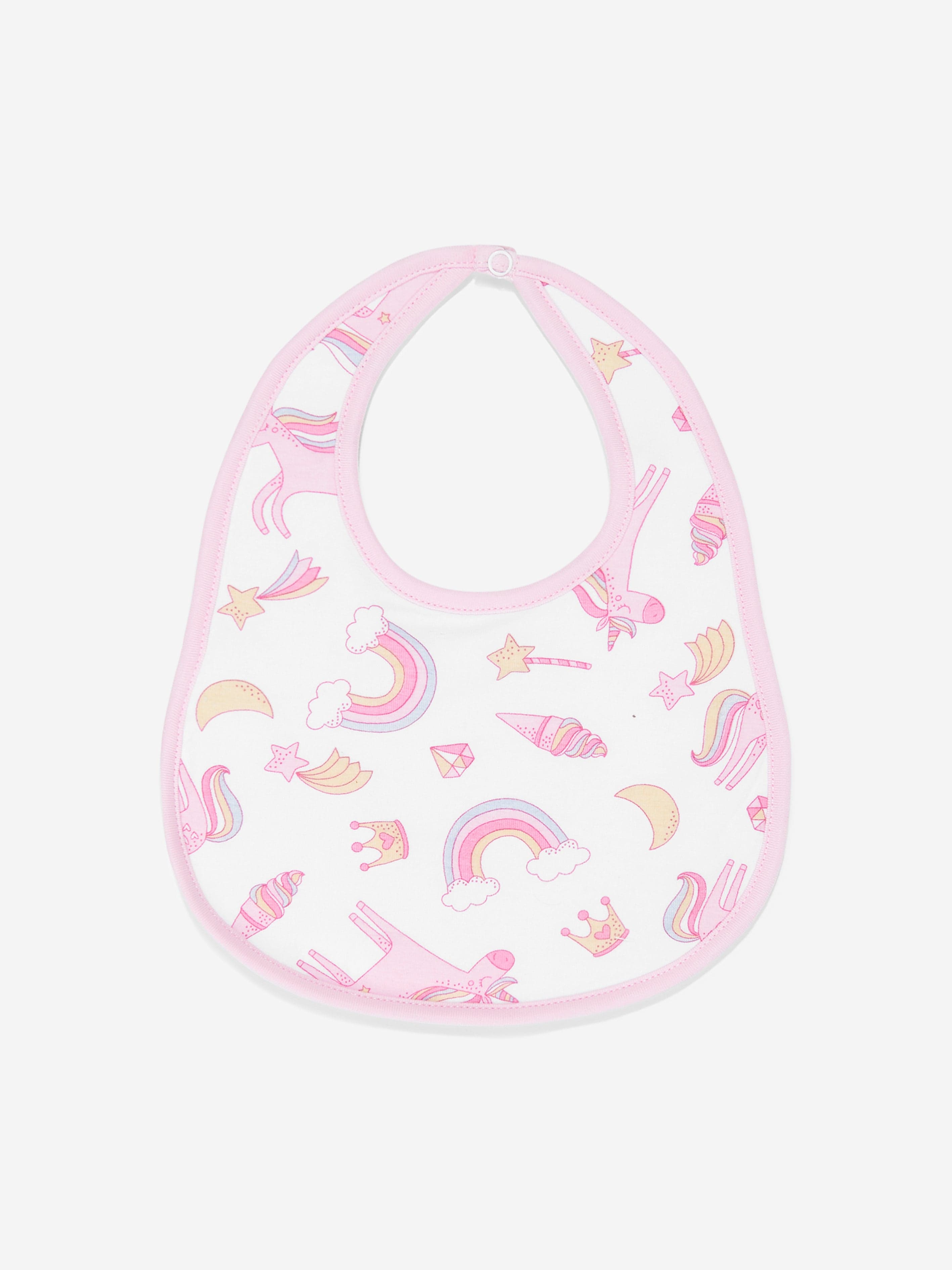 Magnolia Baby Baby Girls Believe In Magic Bib in White Best Store To Get Sale Online
