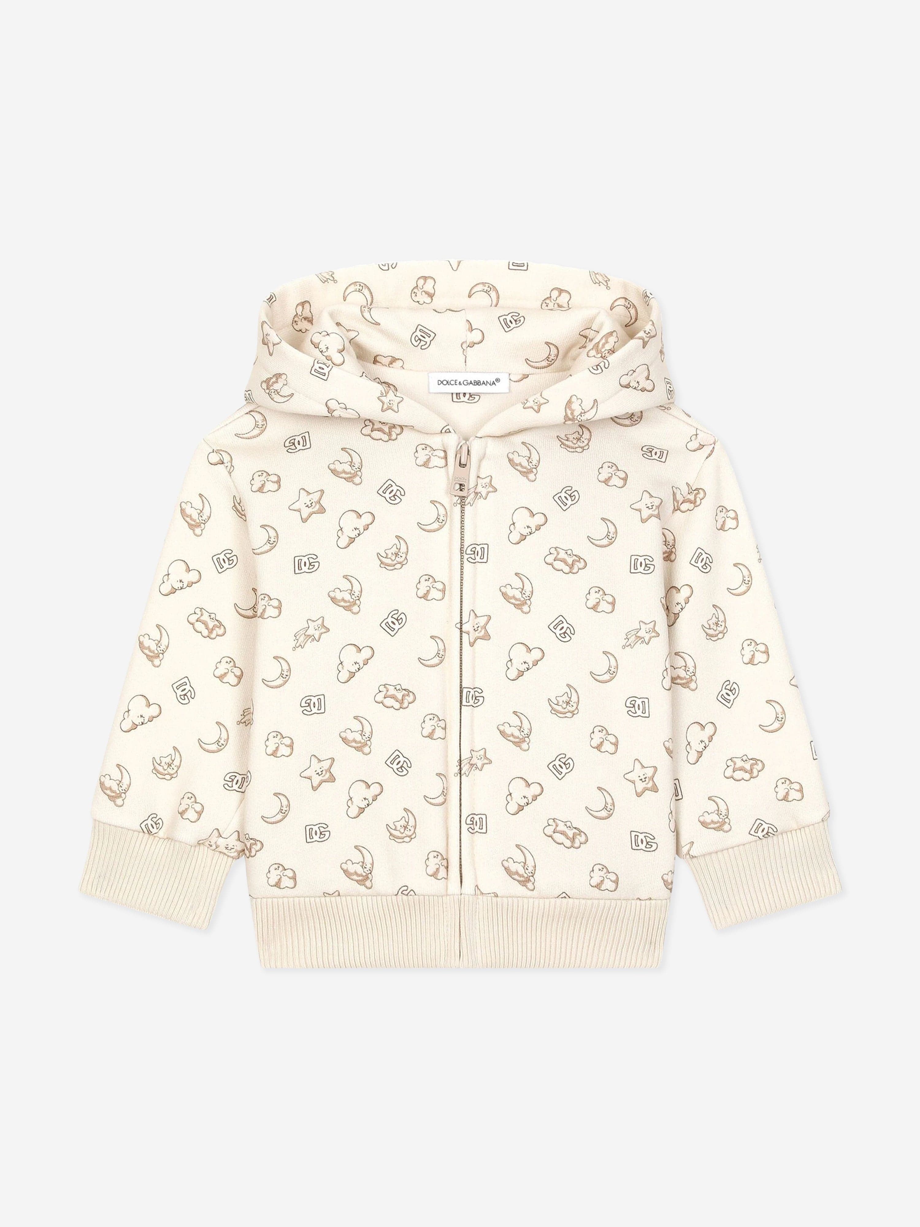 Dolce & Gabbana Baby Moon and Star Zip Up Top in Beige With Mastercard Online