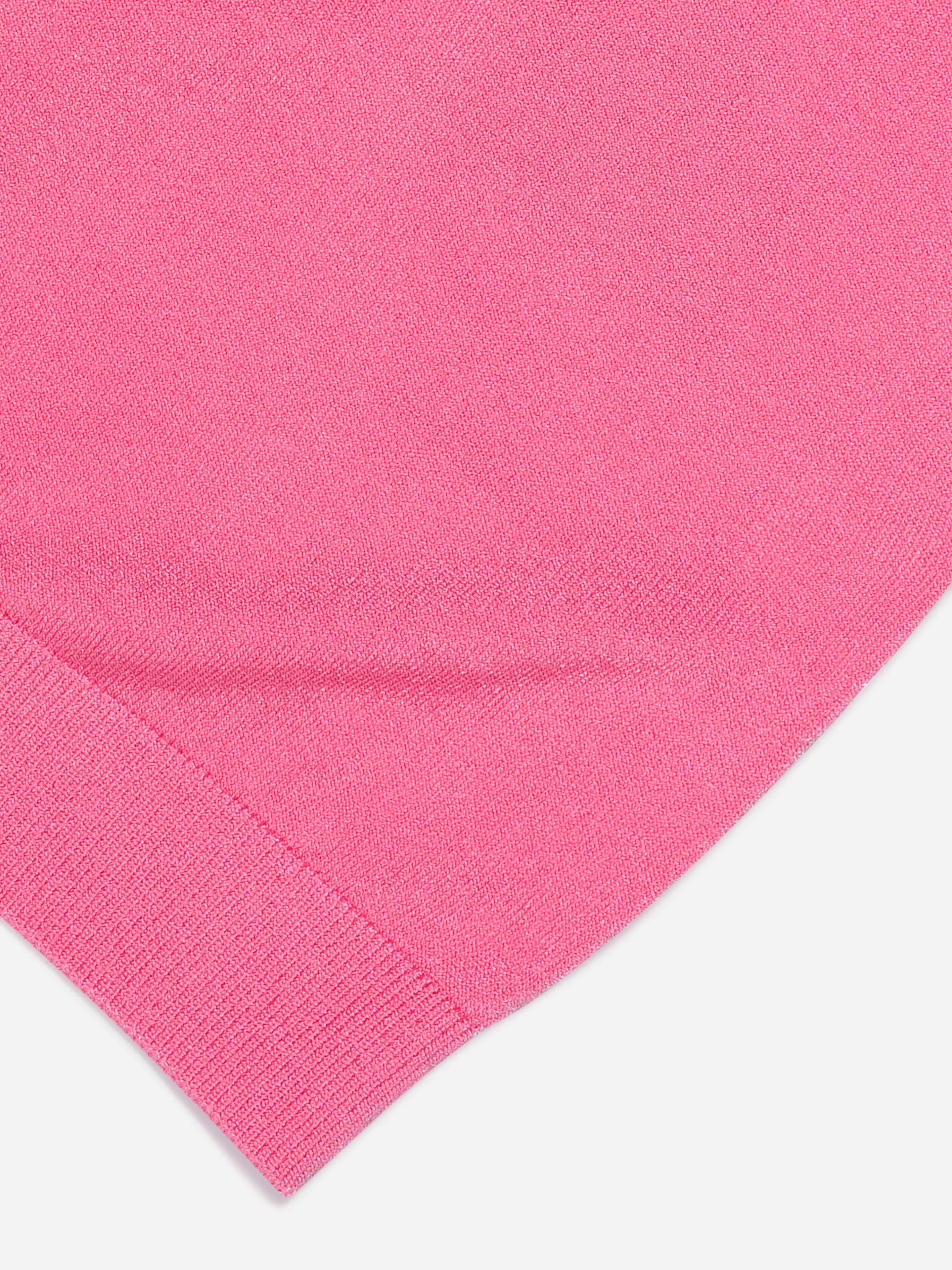Fendi Girls Cropped Logo Polo Shirt in Pink Cheap Perfect
