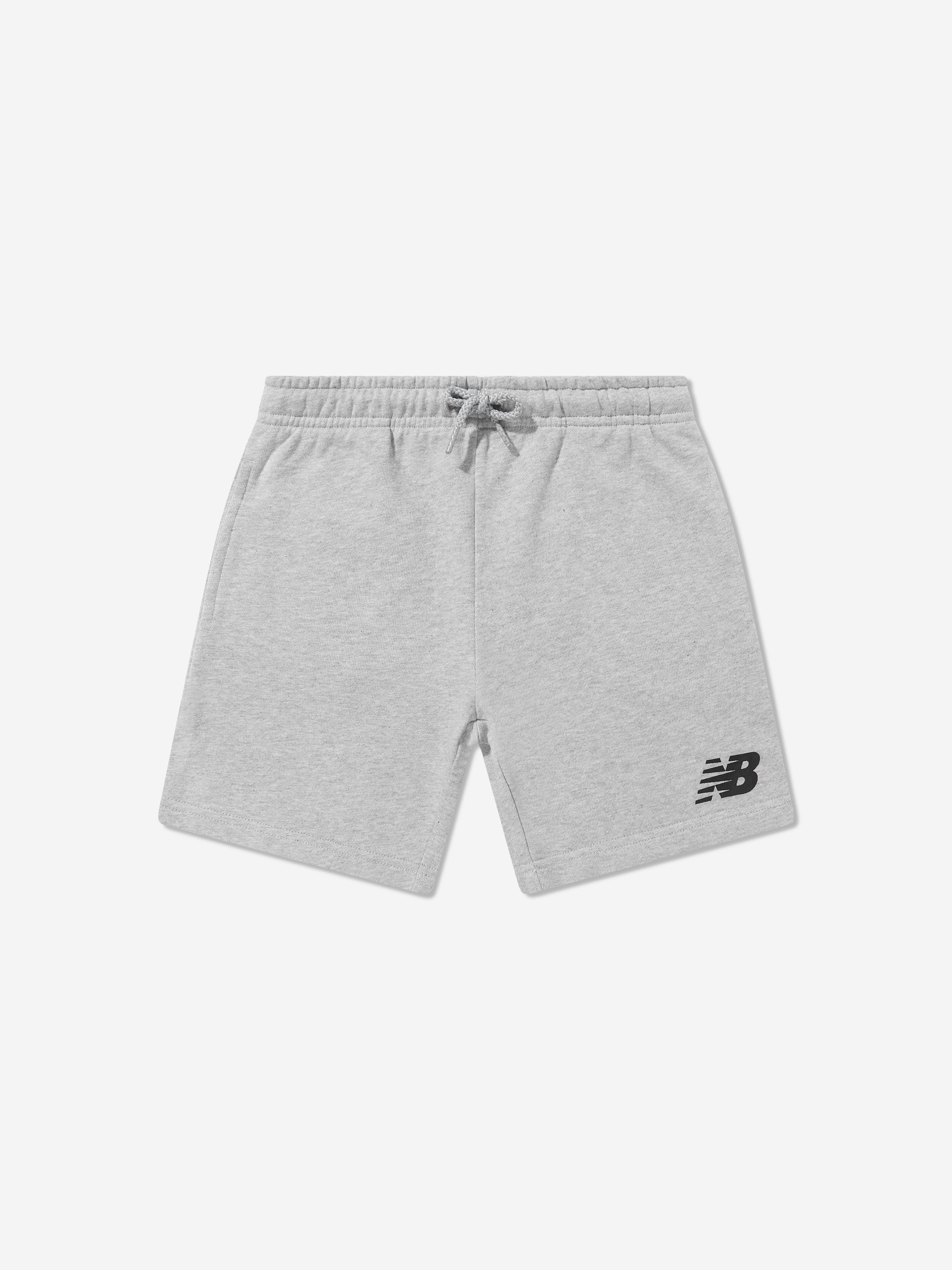 New Balance Boys Stacked Logo Short Set in Black Buy Online Cheap