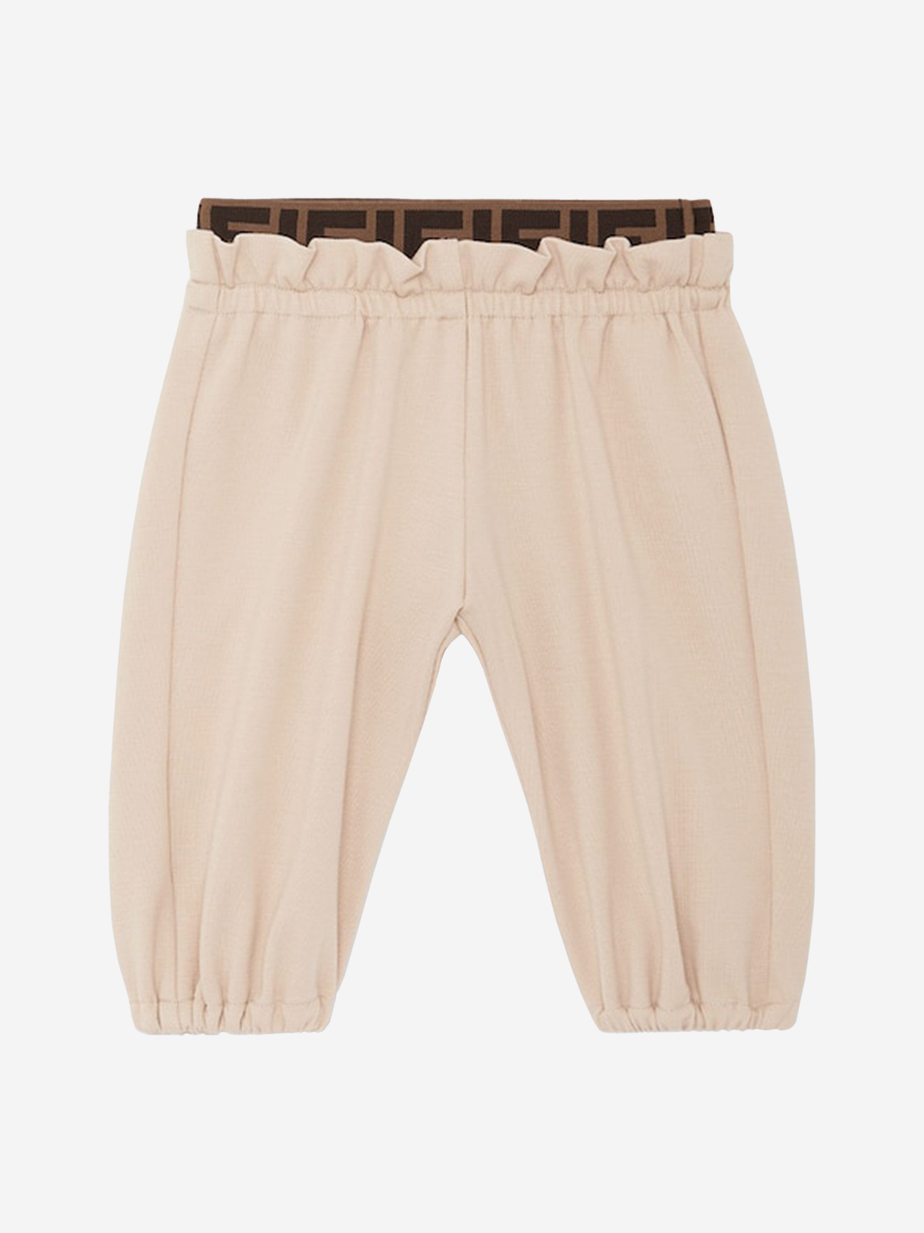 Fendi Baby Girls Punto Milano Trousers in Beige Popular Online