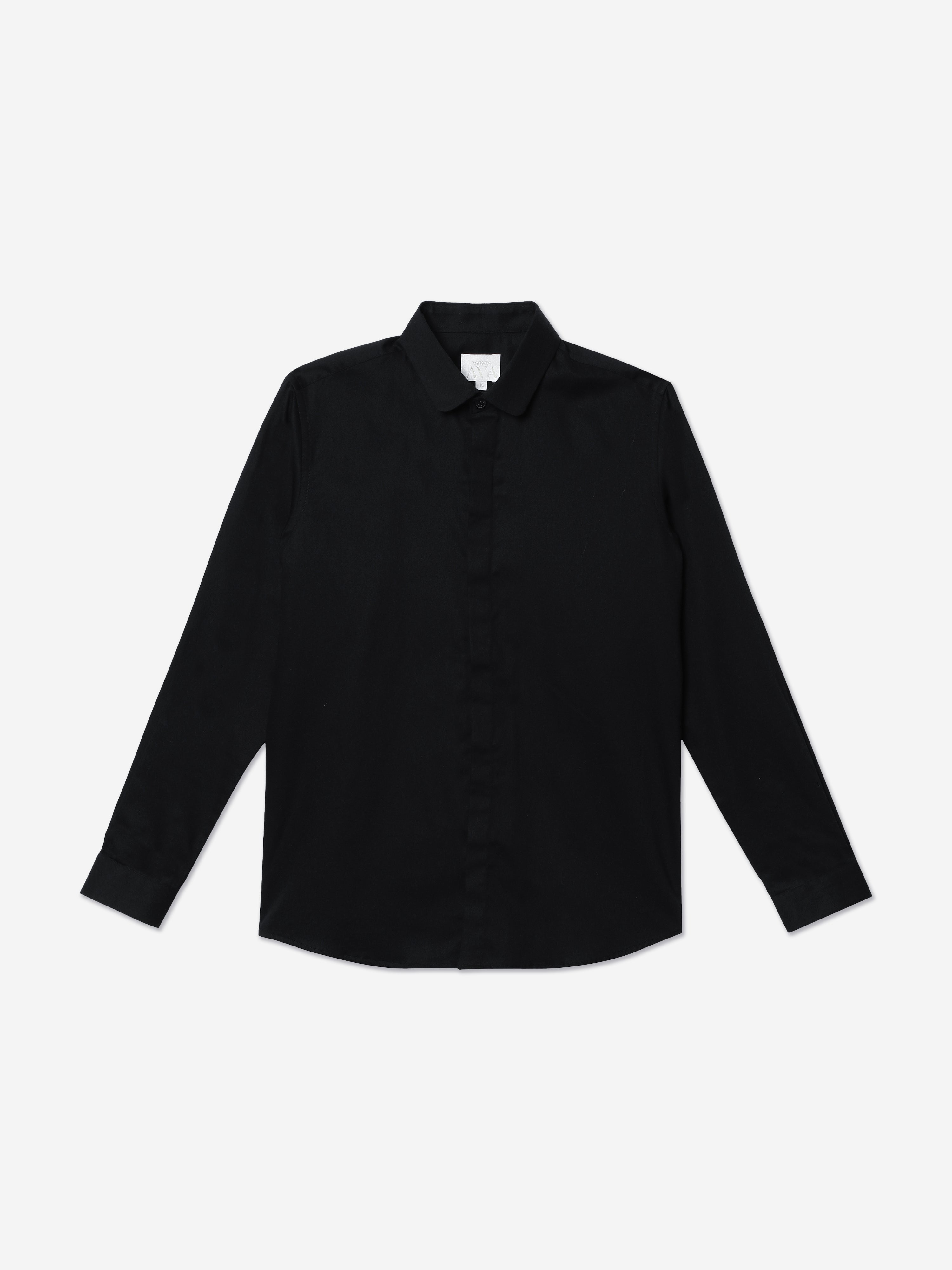 Maison Ava Boys Classic Lucien Shirt in Black Shop For