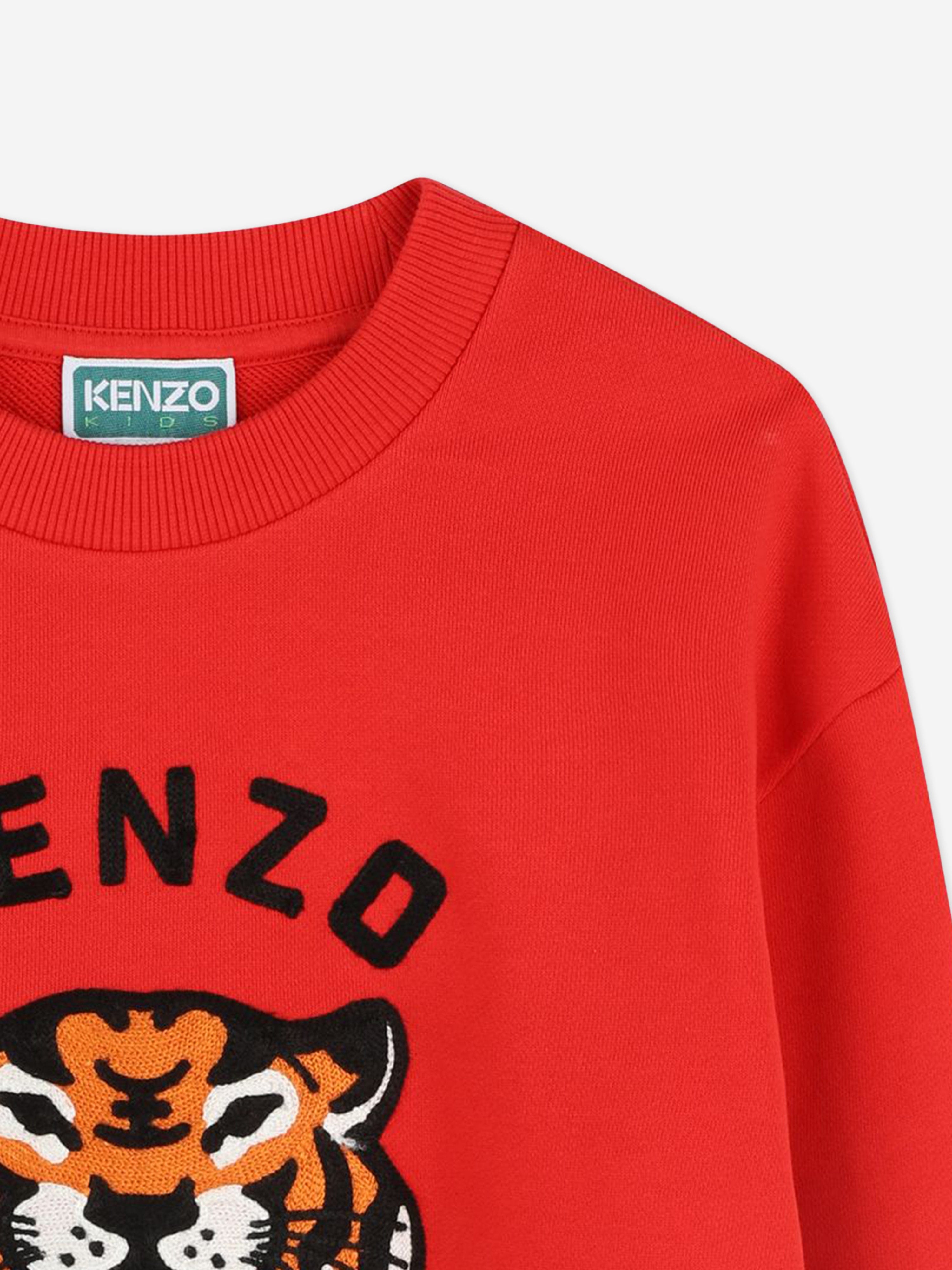 Boys Tiger Sweatshirt in Red Cheap Eastbay