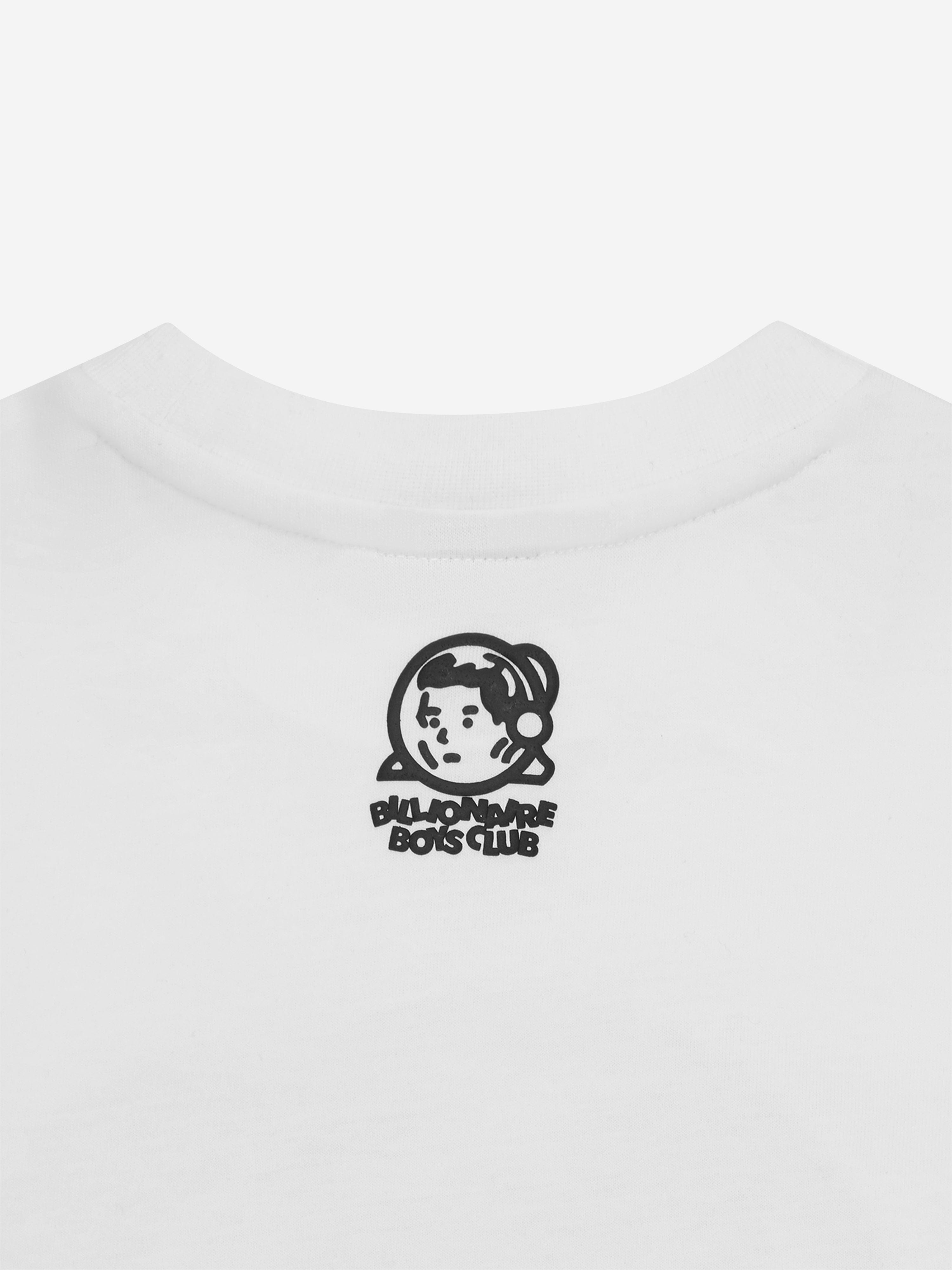 Billionaire Boys Club Kids Puff Print Astro Helmet T-Shirt in White Discount Release Dates