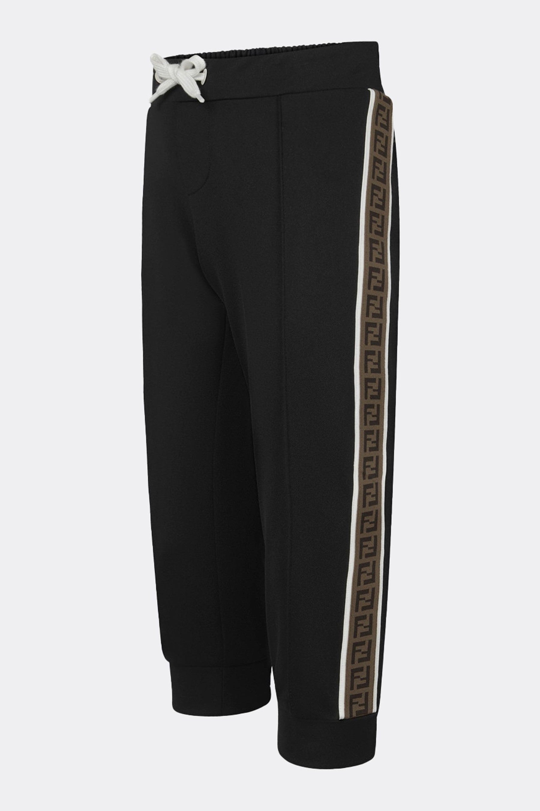 Fendi Kids Technical Sweatpants in Black Enjoy Online