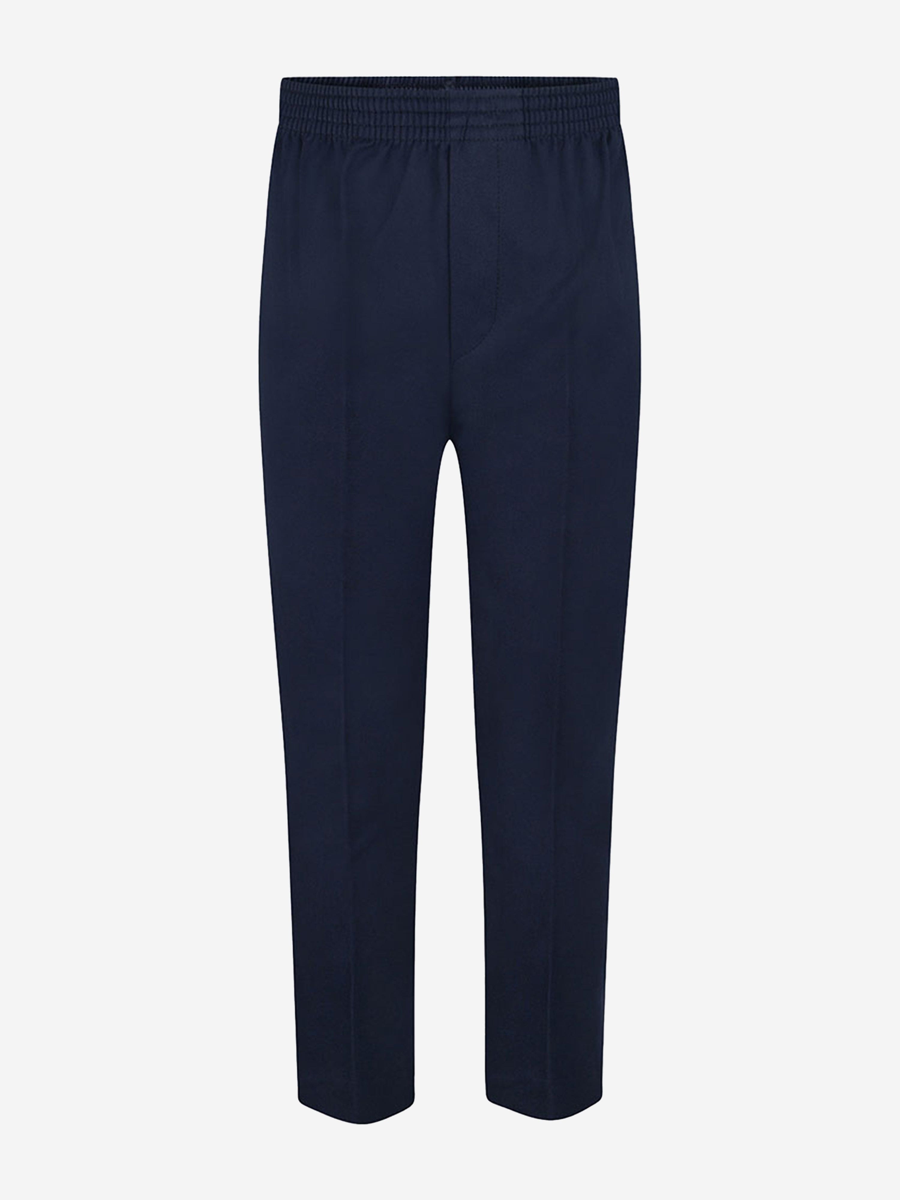Zeco Boys School Full Elastic Pull Up Trousers in Navy Cheap Sale Cheapest