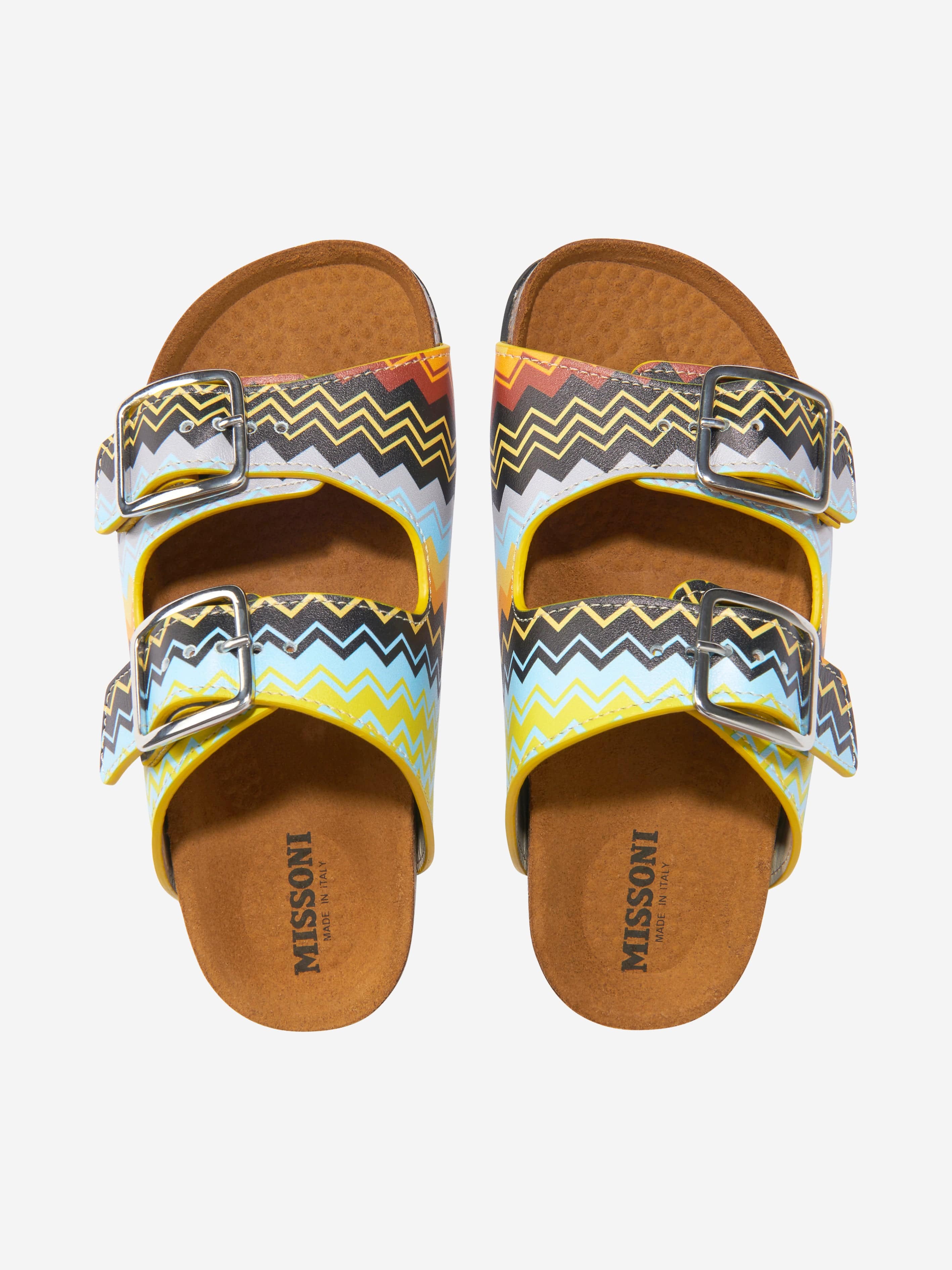 Missoni Boys Leather Sandals in Multicolour Sale Cheapest
